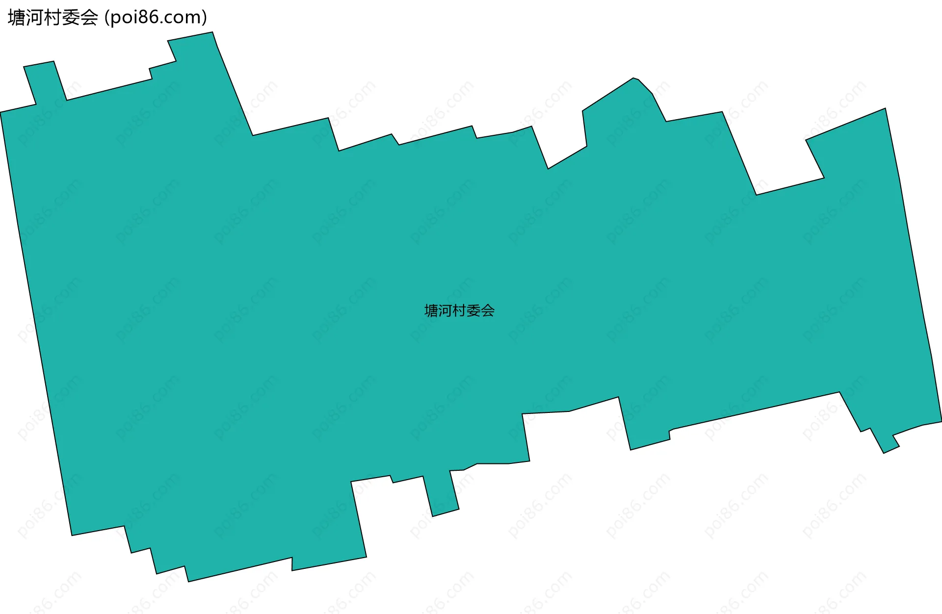 塘河村委会边界地图