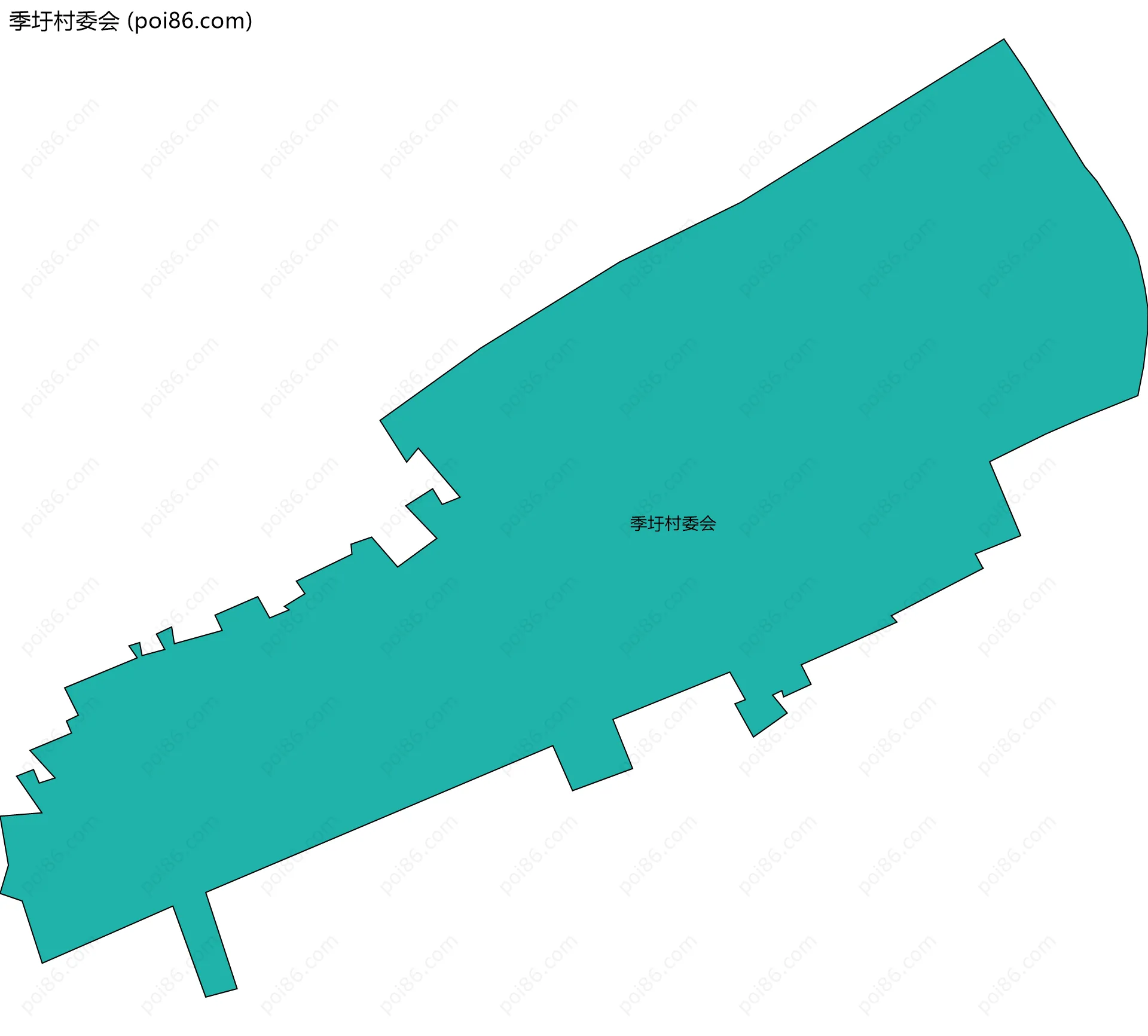 季圩村委会边界地图