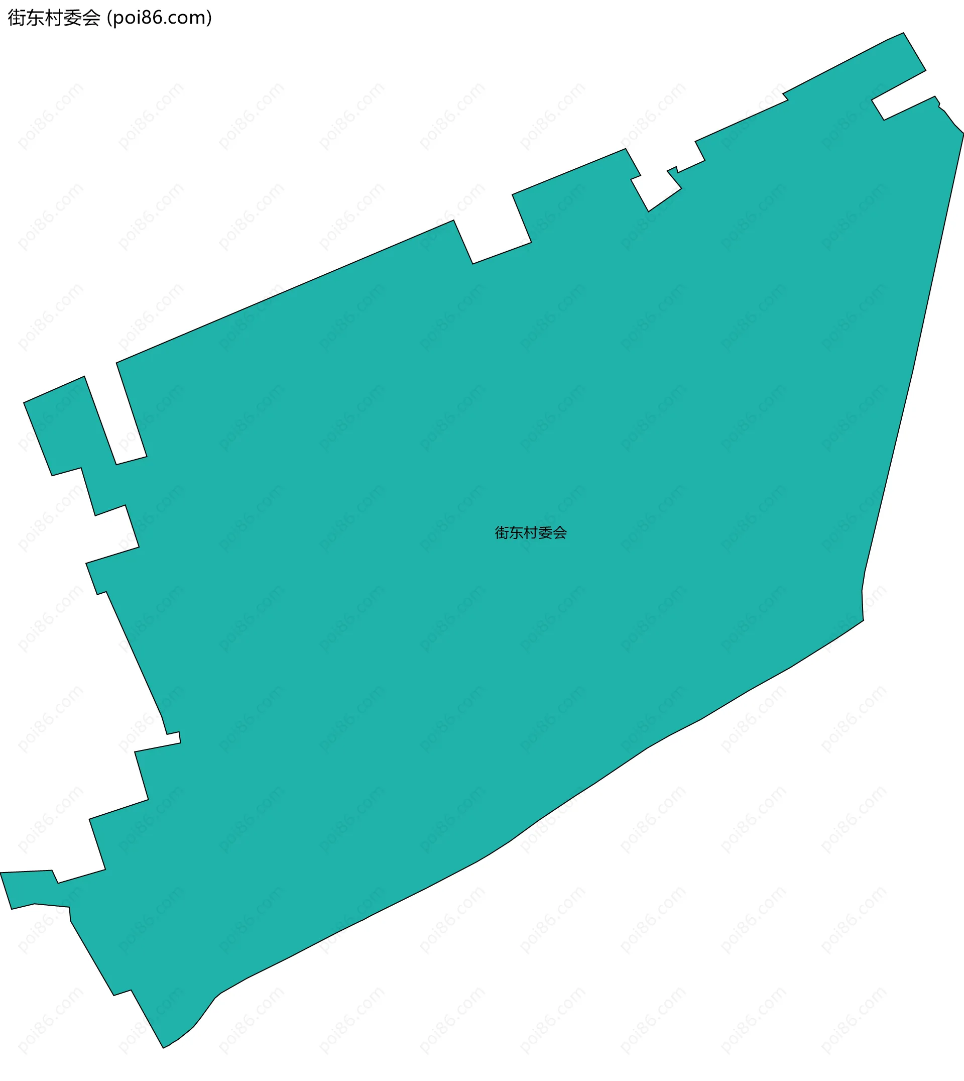 街东村委会边界地图