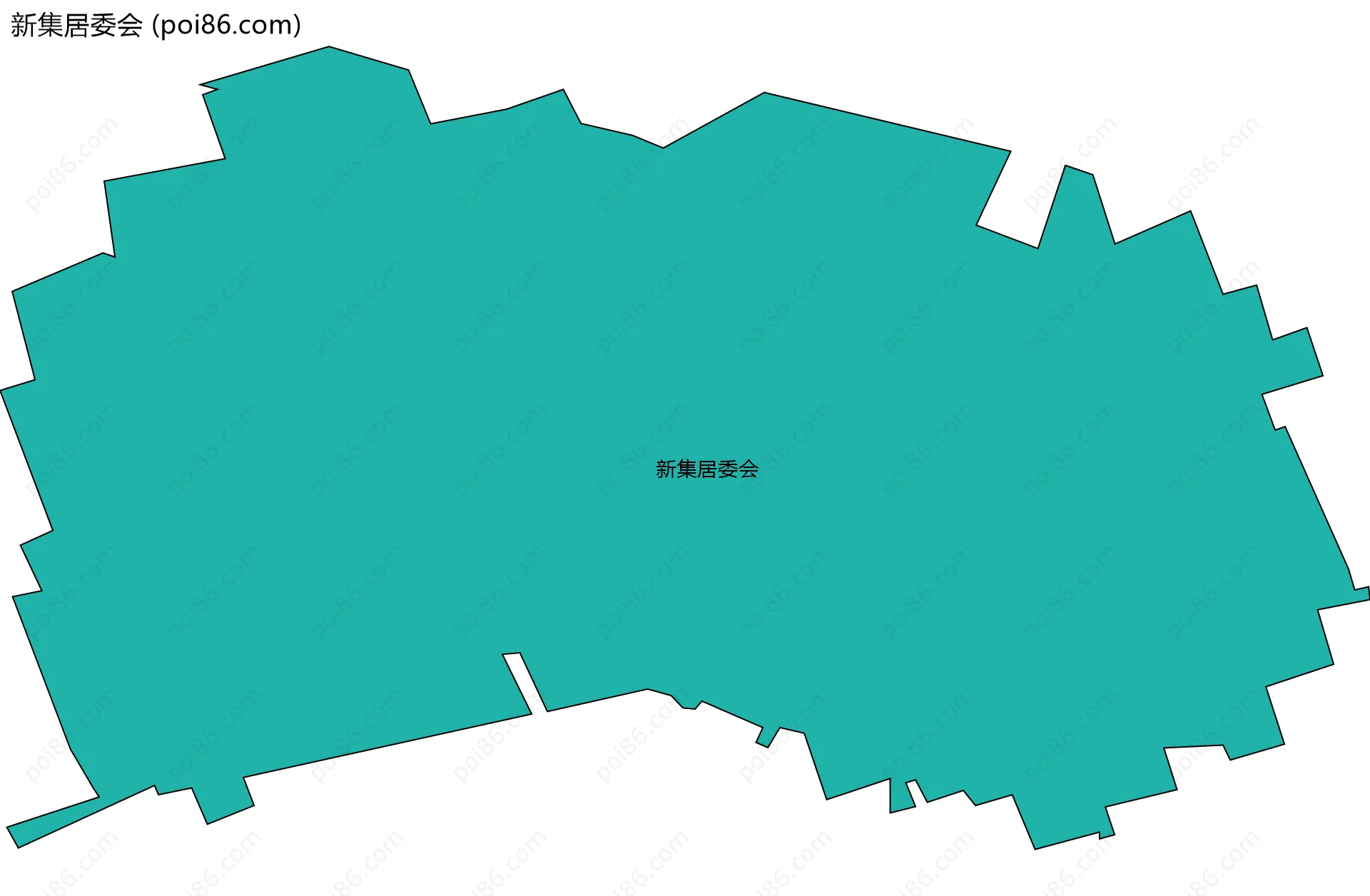 新集居委会边界地图
