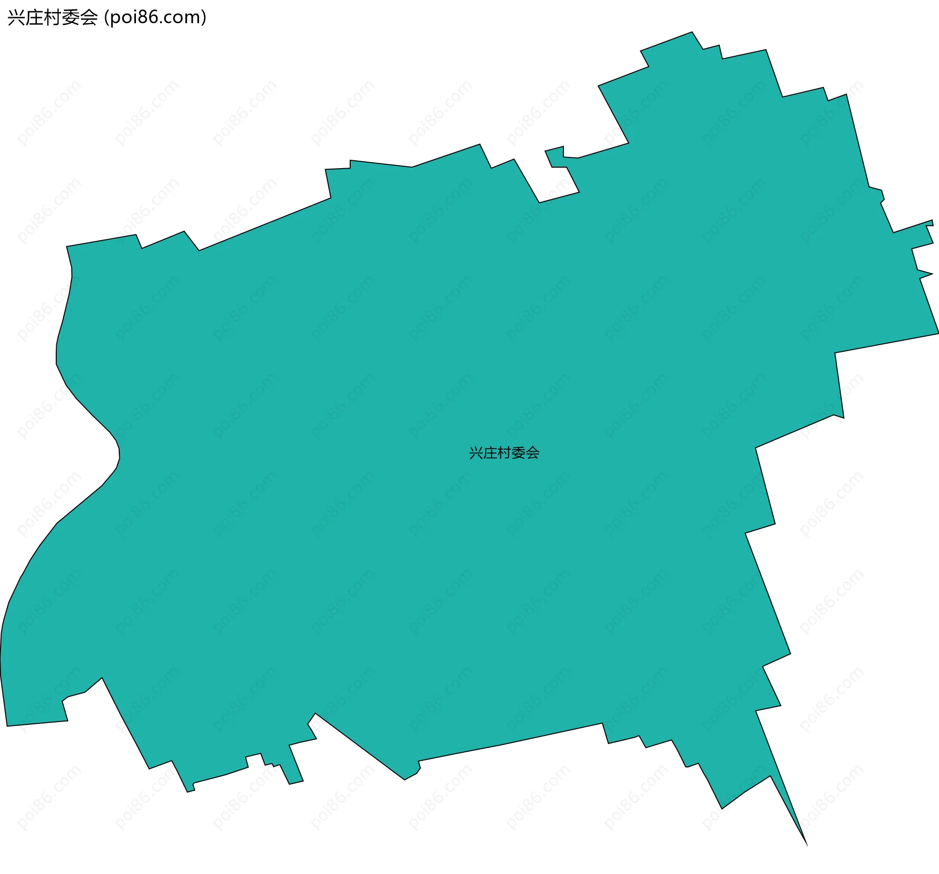 兴庄村委会边界地图