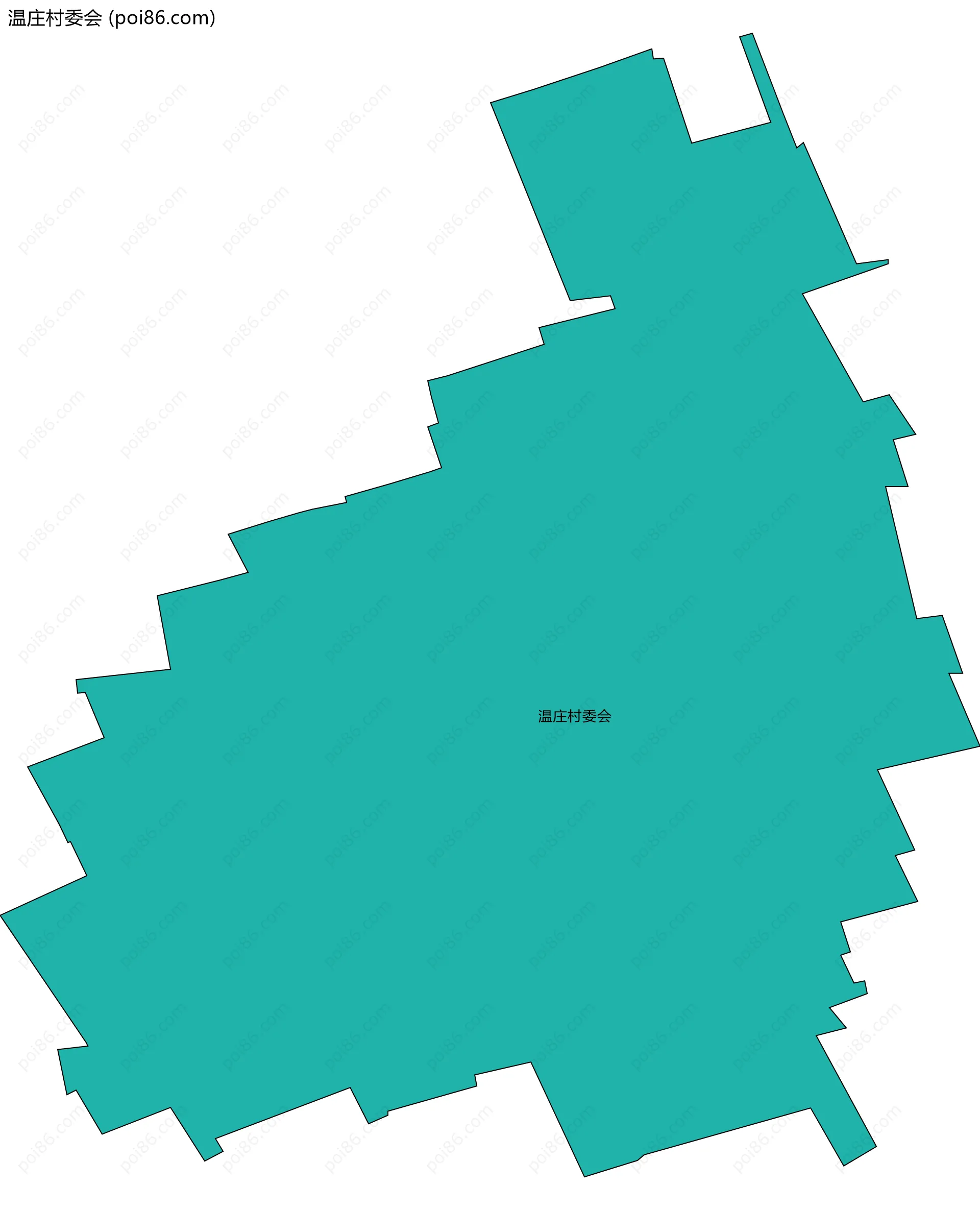 温庄村委会边界地图