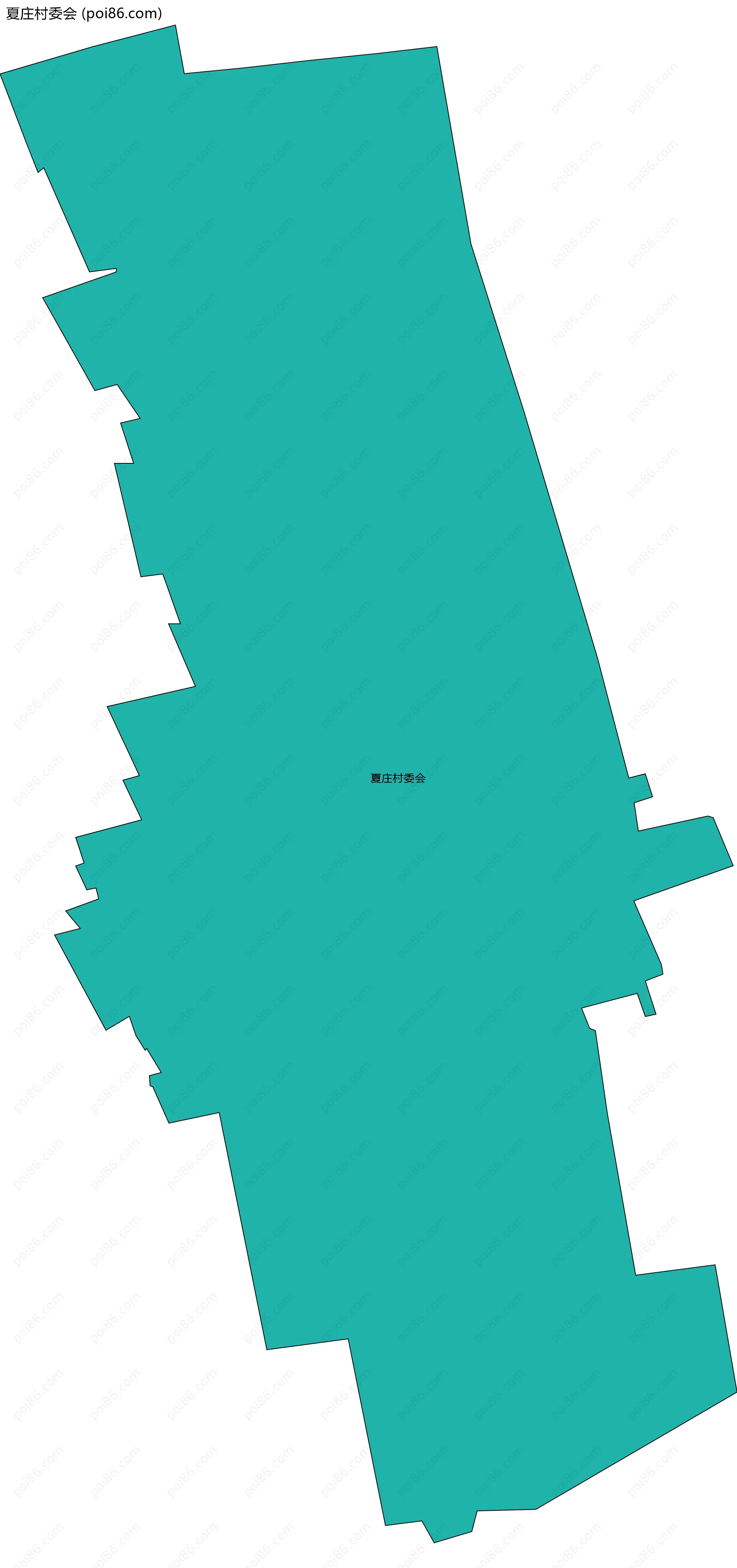 夏庄村委会边界地图