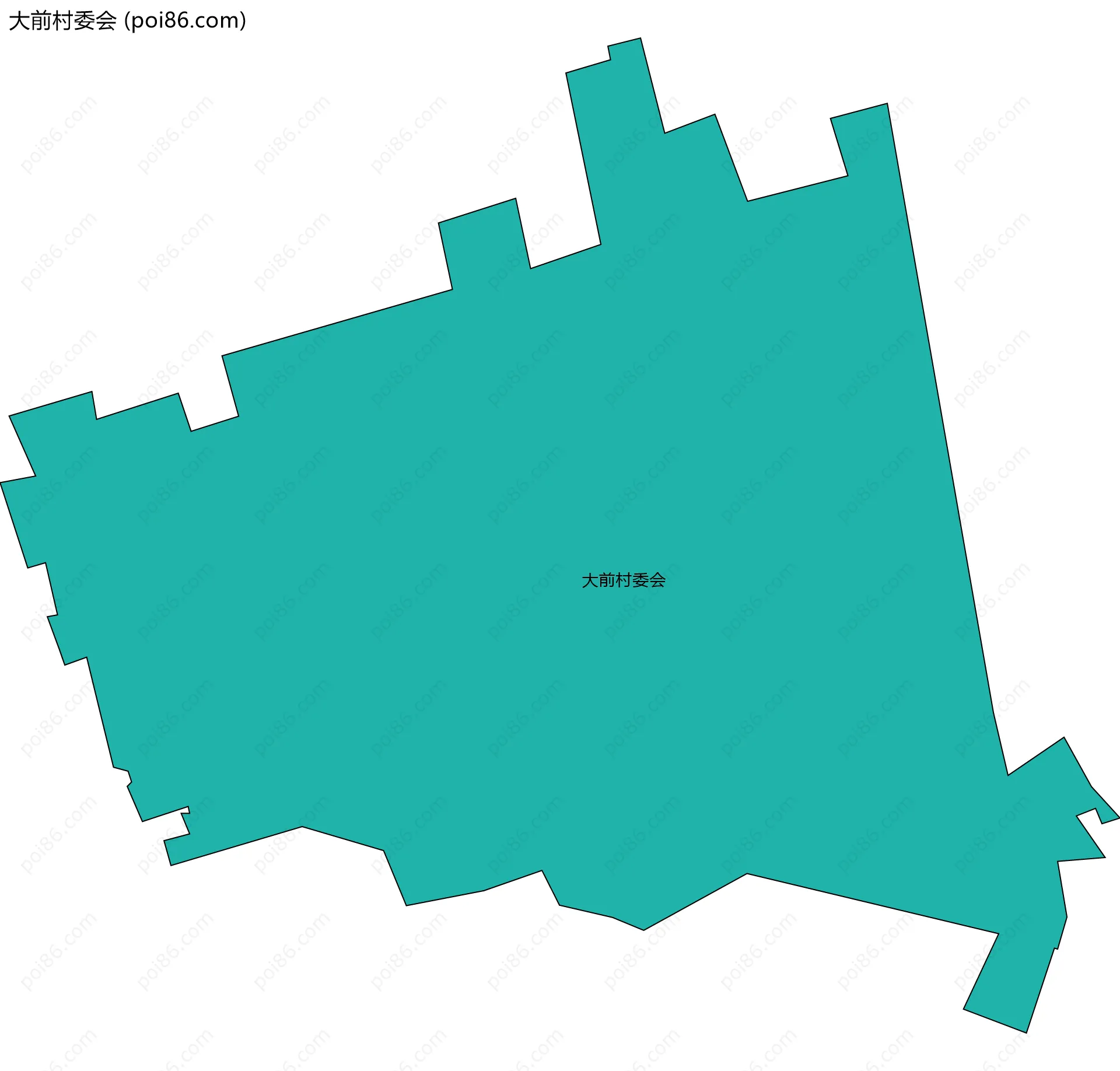 大前村委会边界地图