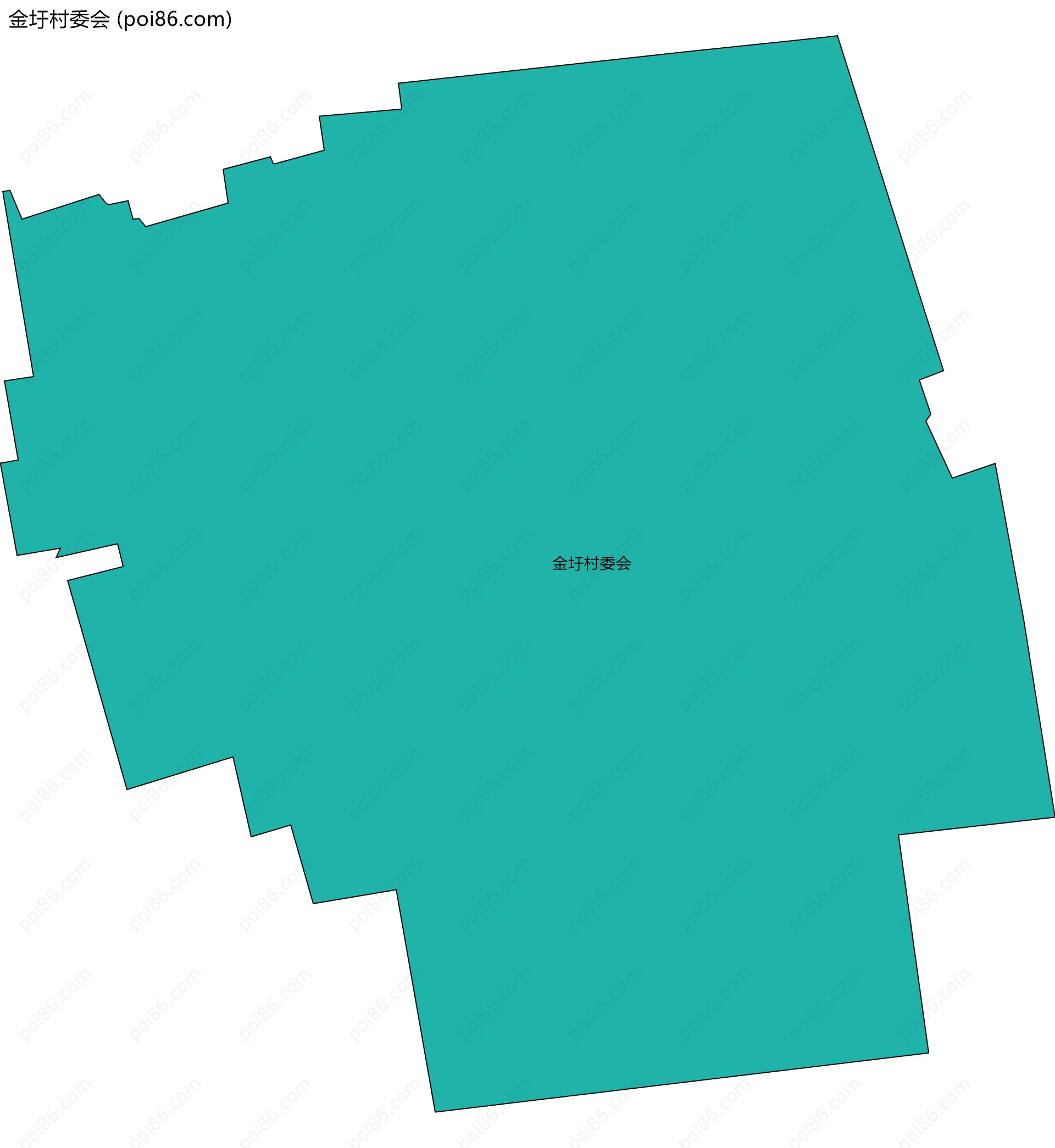 金圩村委会边界地图