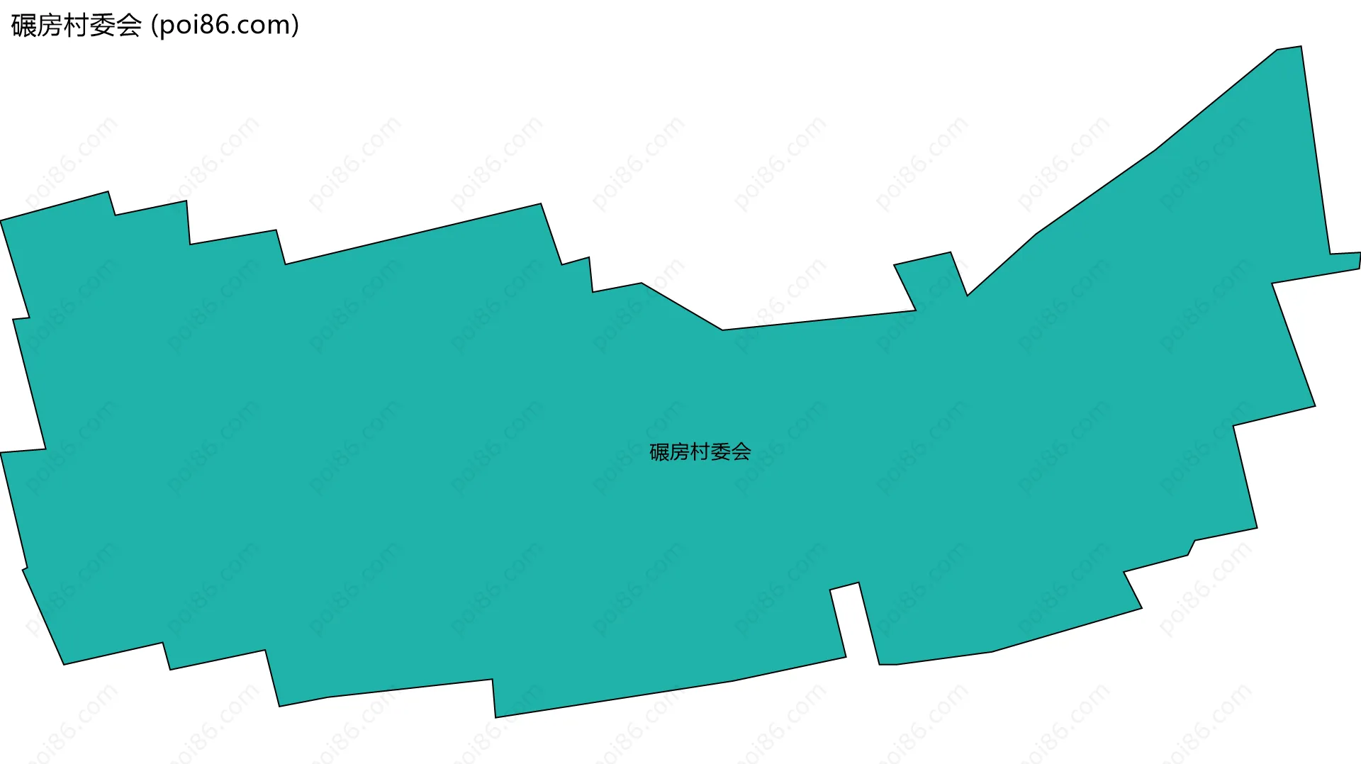 碾房村委会边界地图