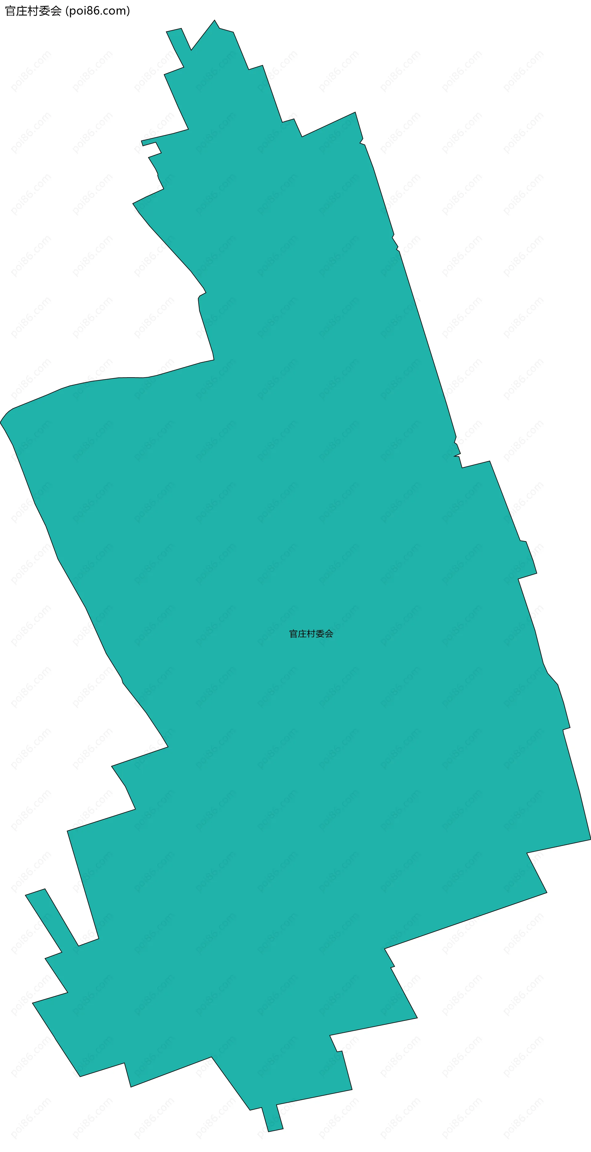 官庄村委会边界地图