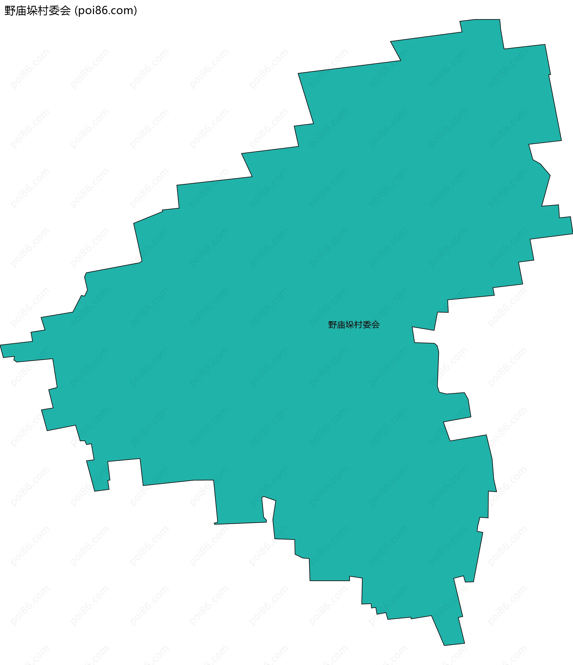 野庙垛村委会边界地图