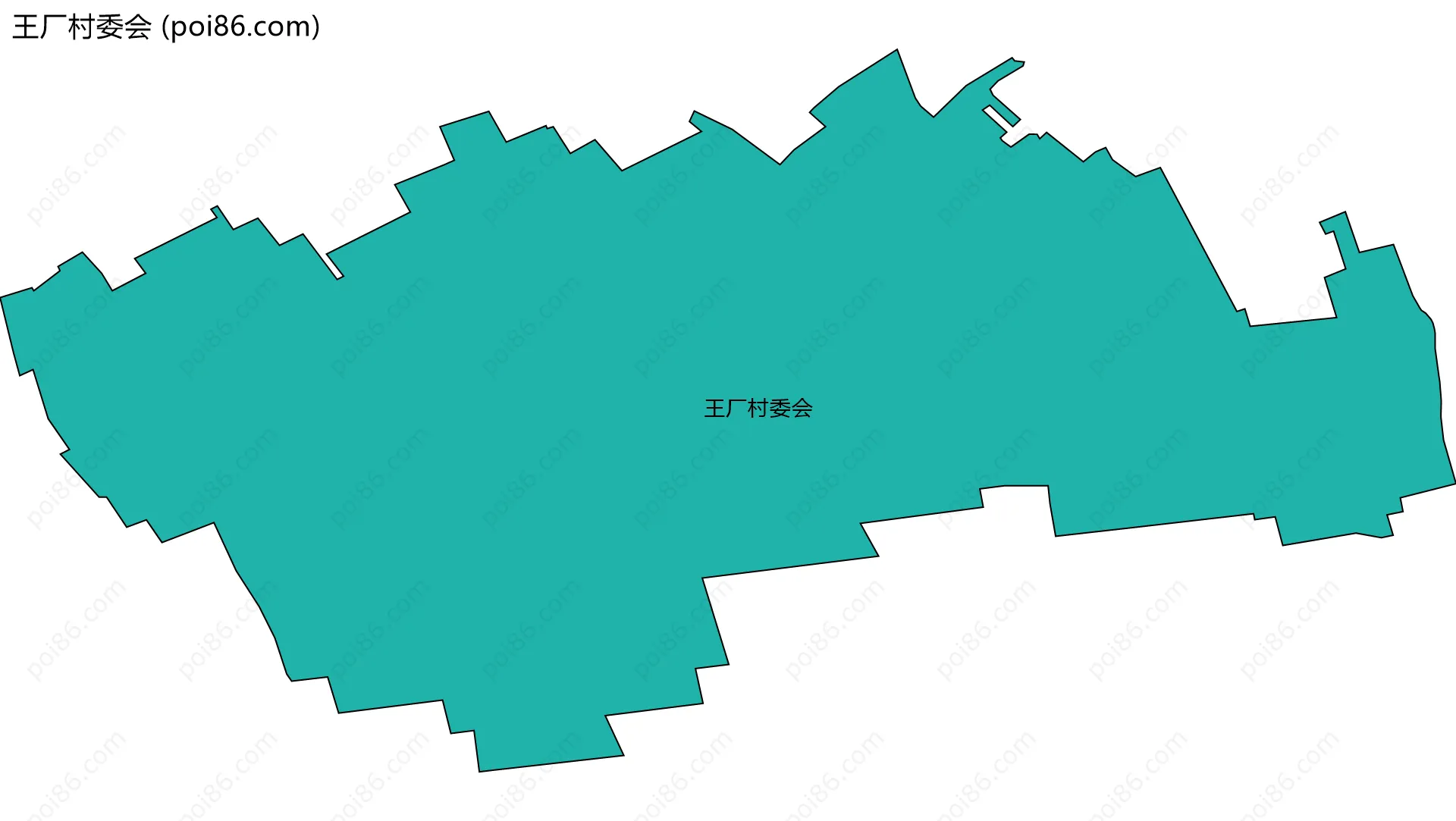 王厂村委会边界地图