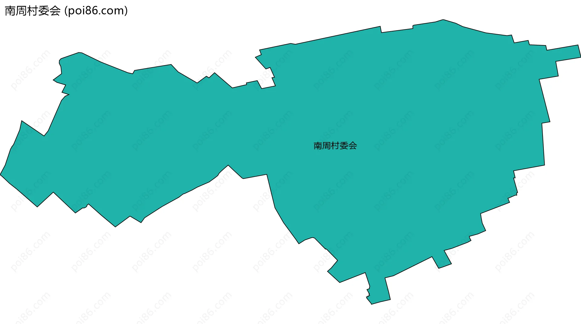 南周村委会边界地图