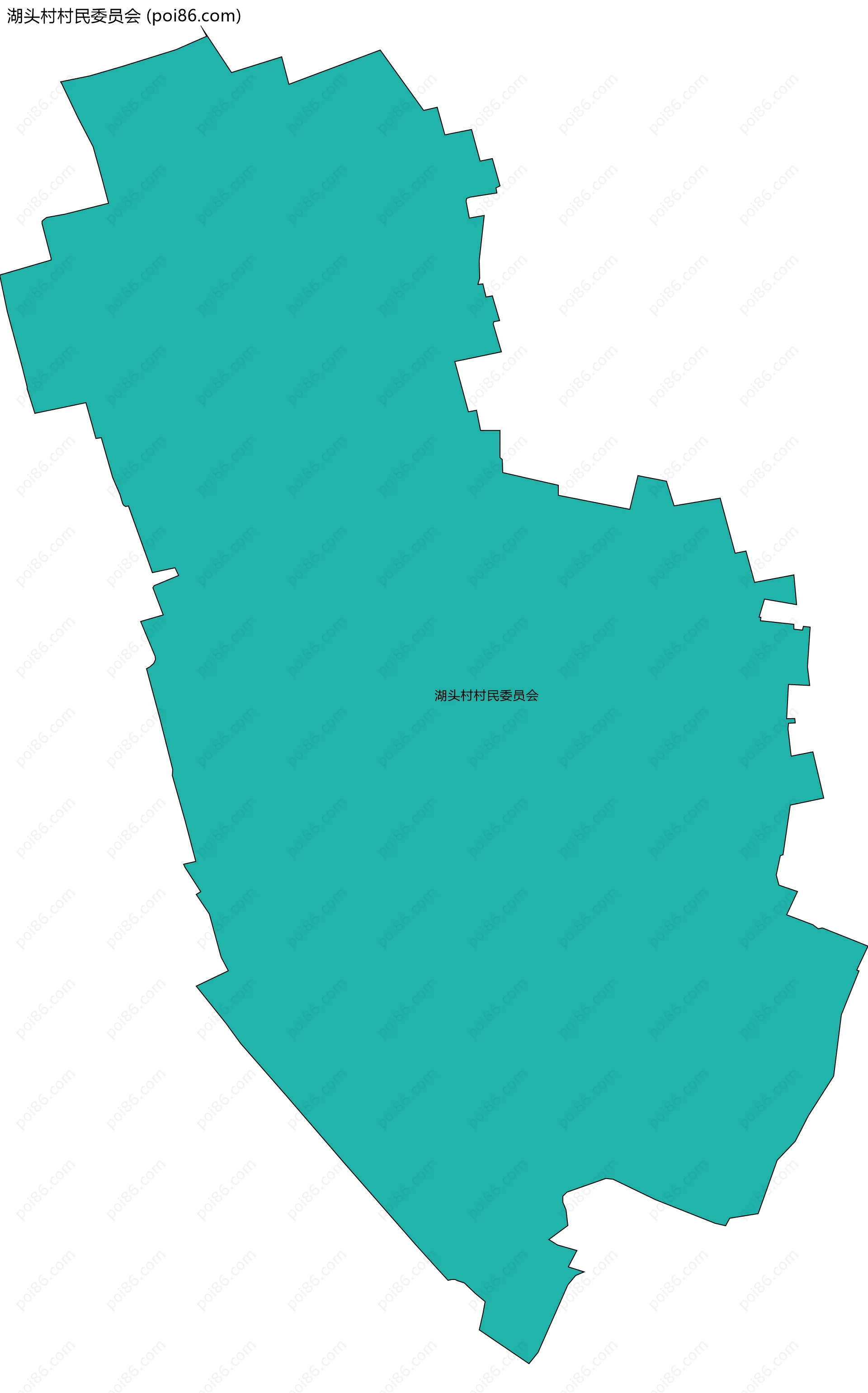 湖头村村民委员会边界地图