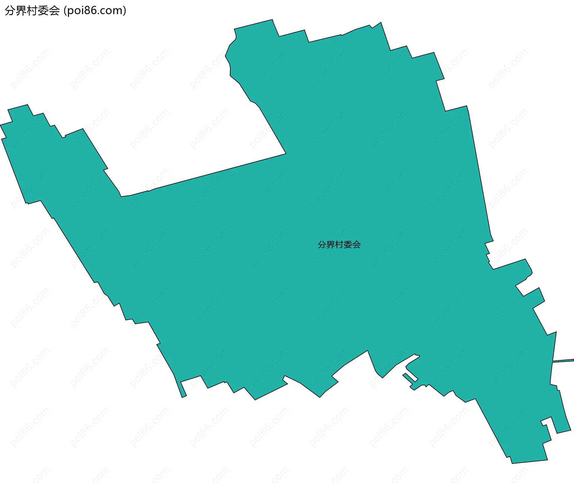 分界村委会边界地图