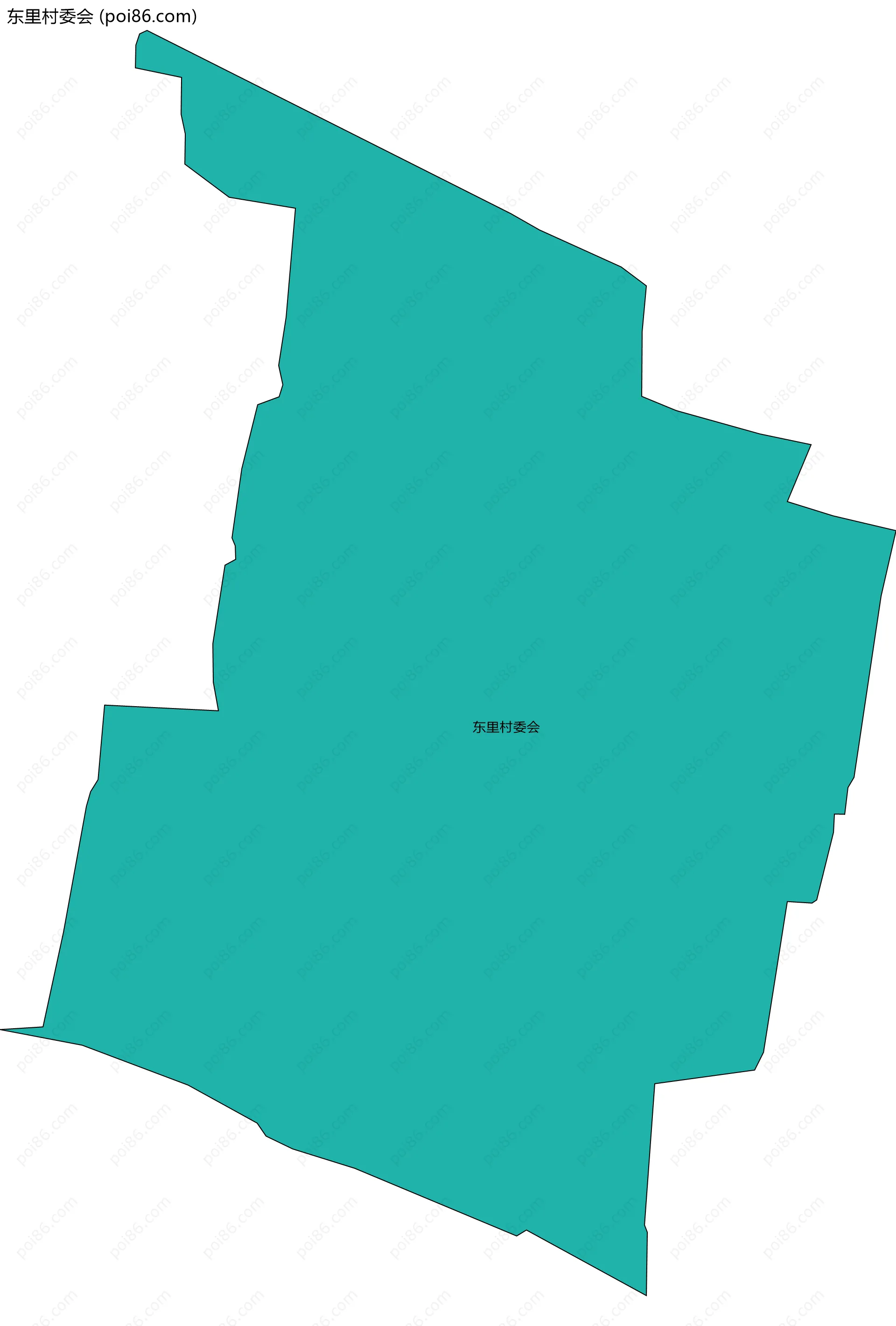 东里村委会边界地图