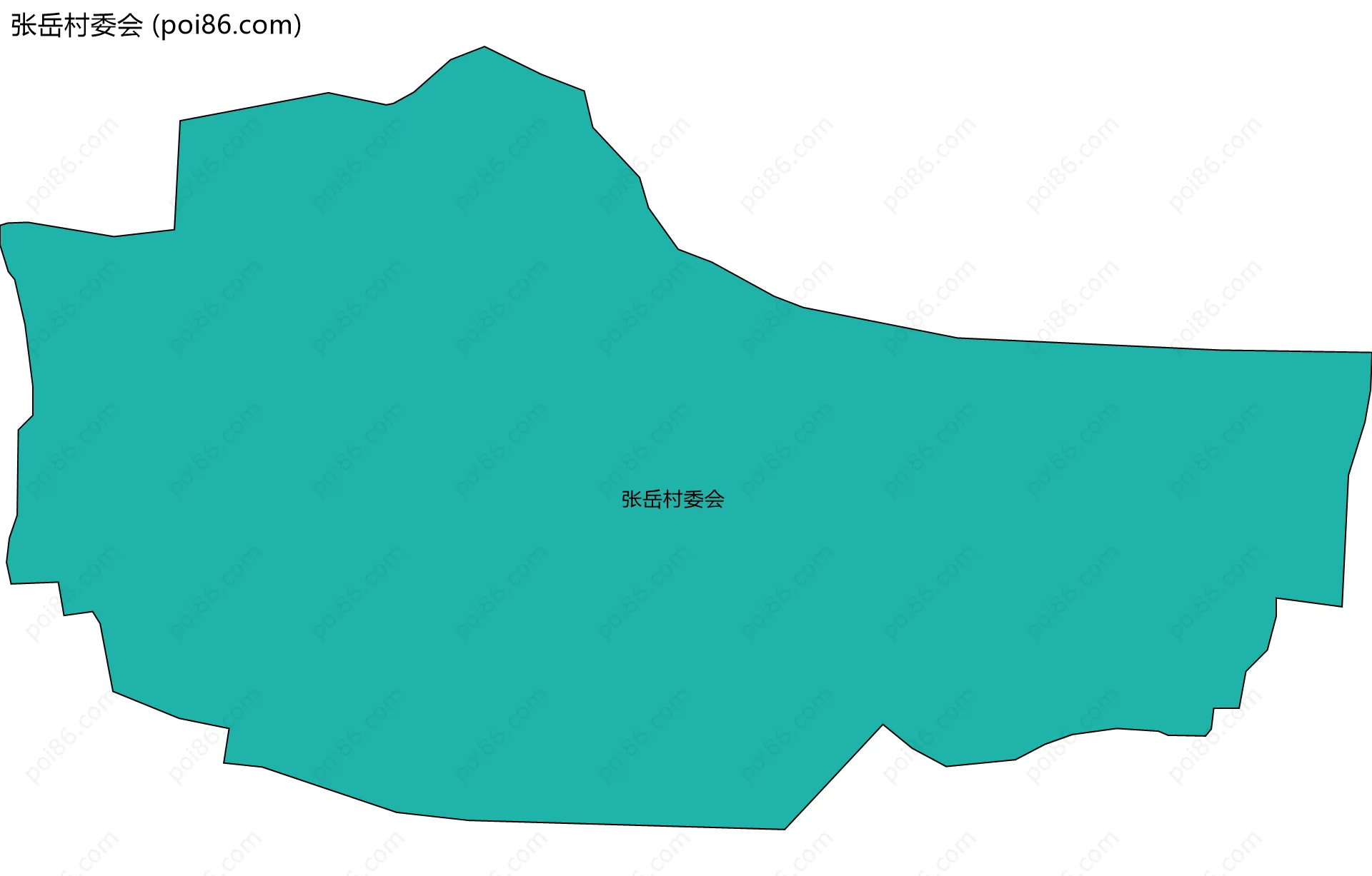 张岳村委会边界地图