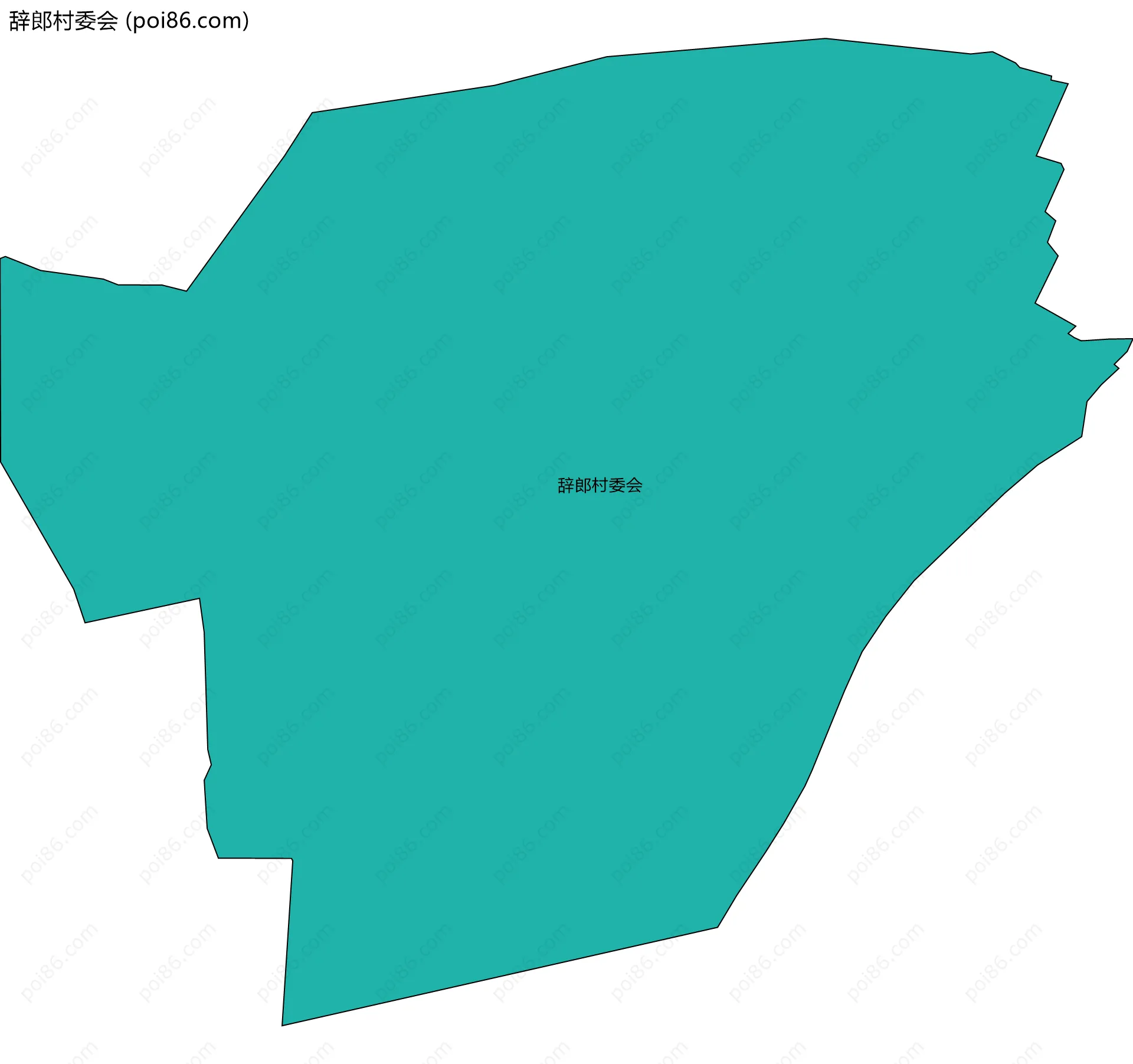 辞郎村委会边界地图