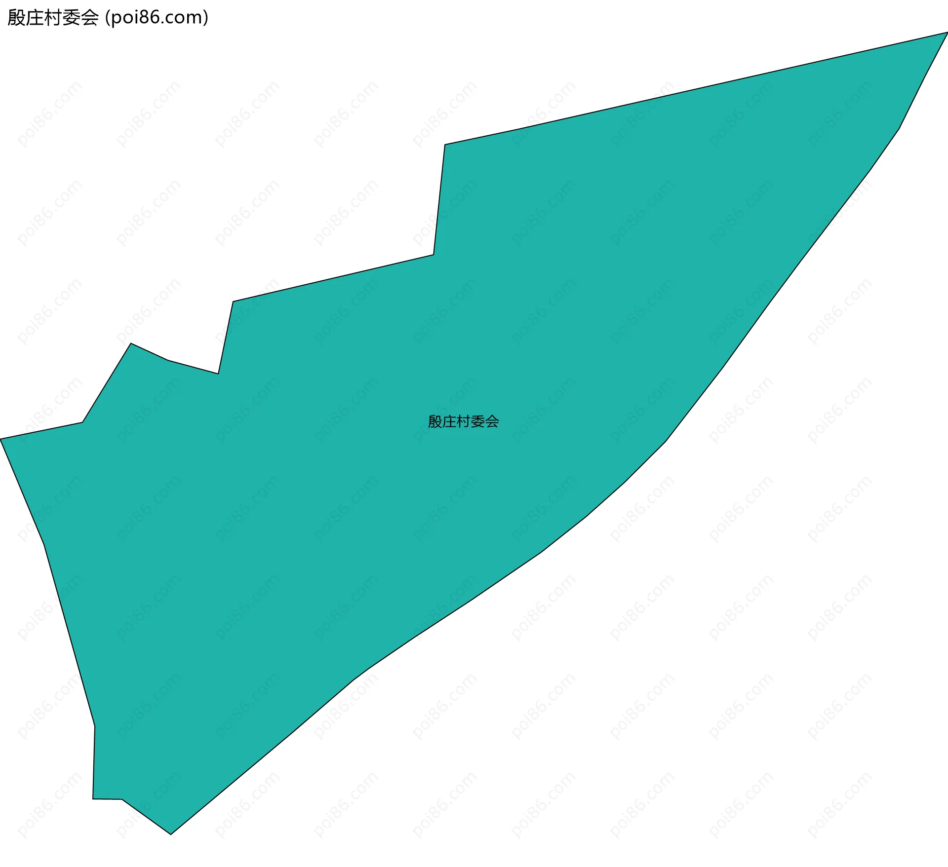 殷庄村委会边界地图