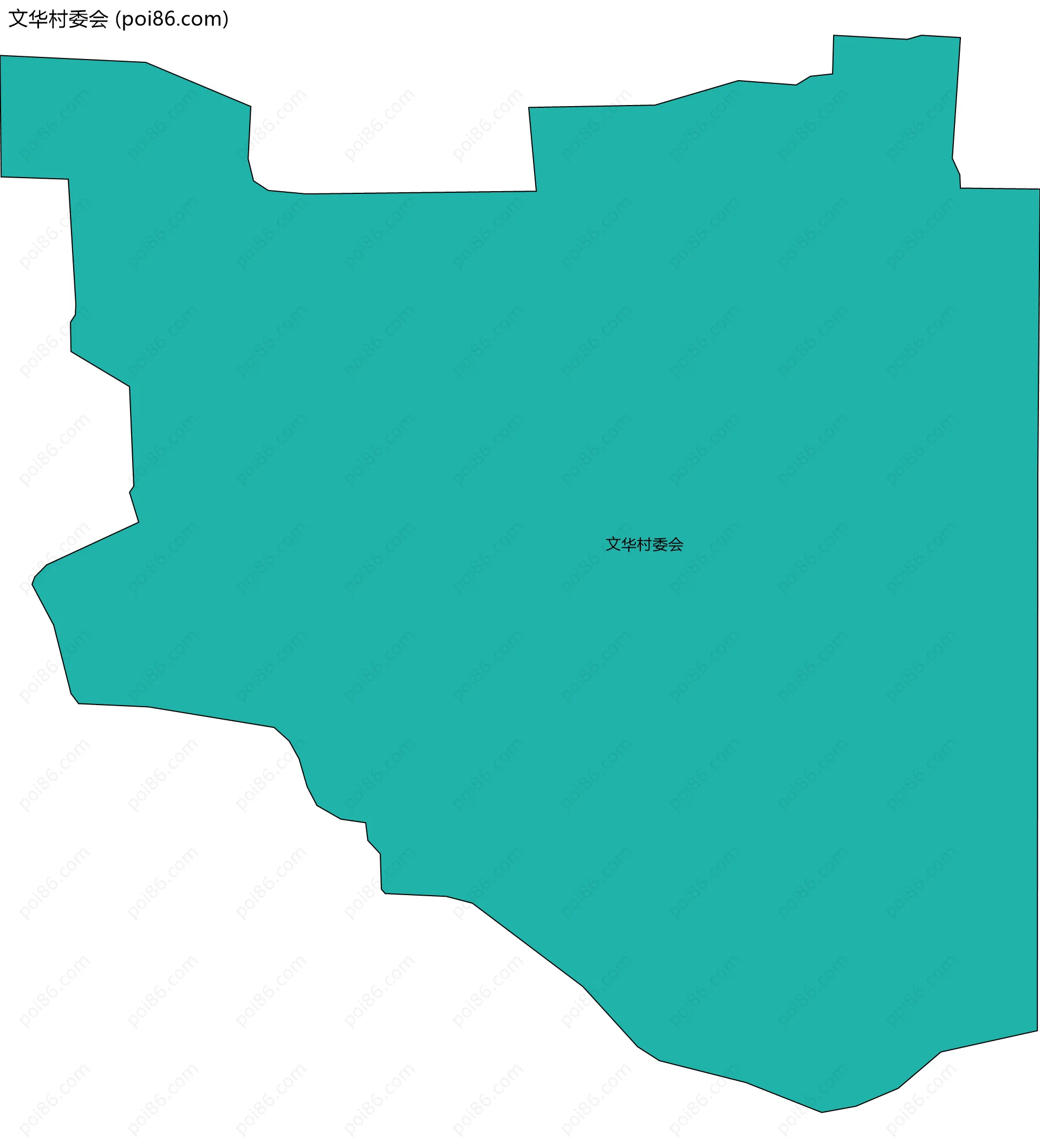 文华村委会边界地图