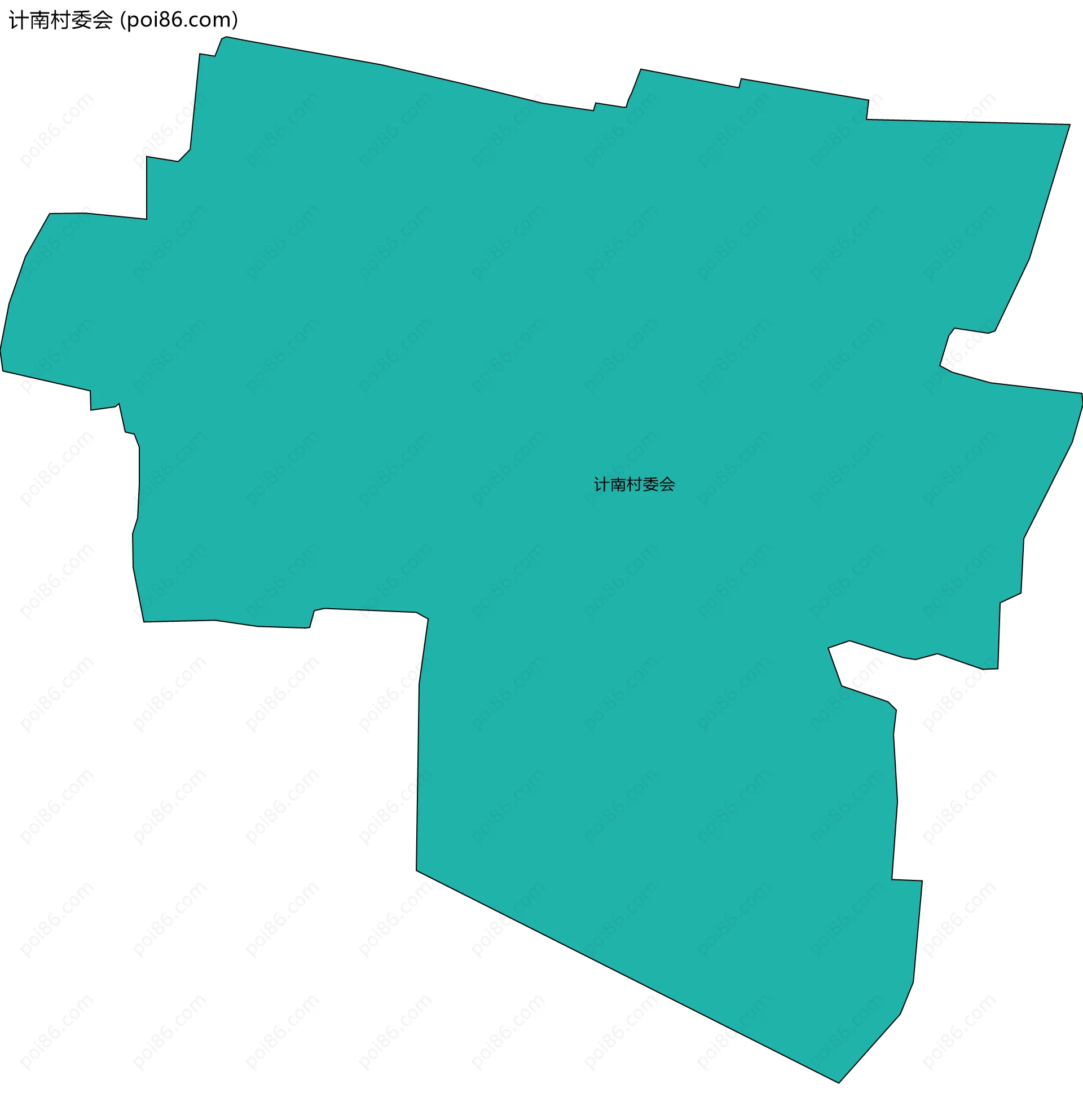 计南村委会边界地图