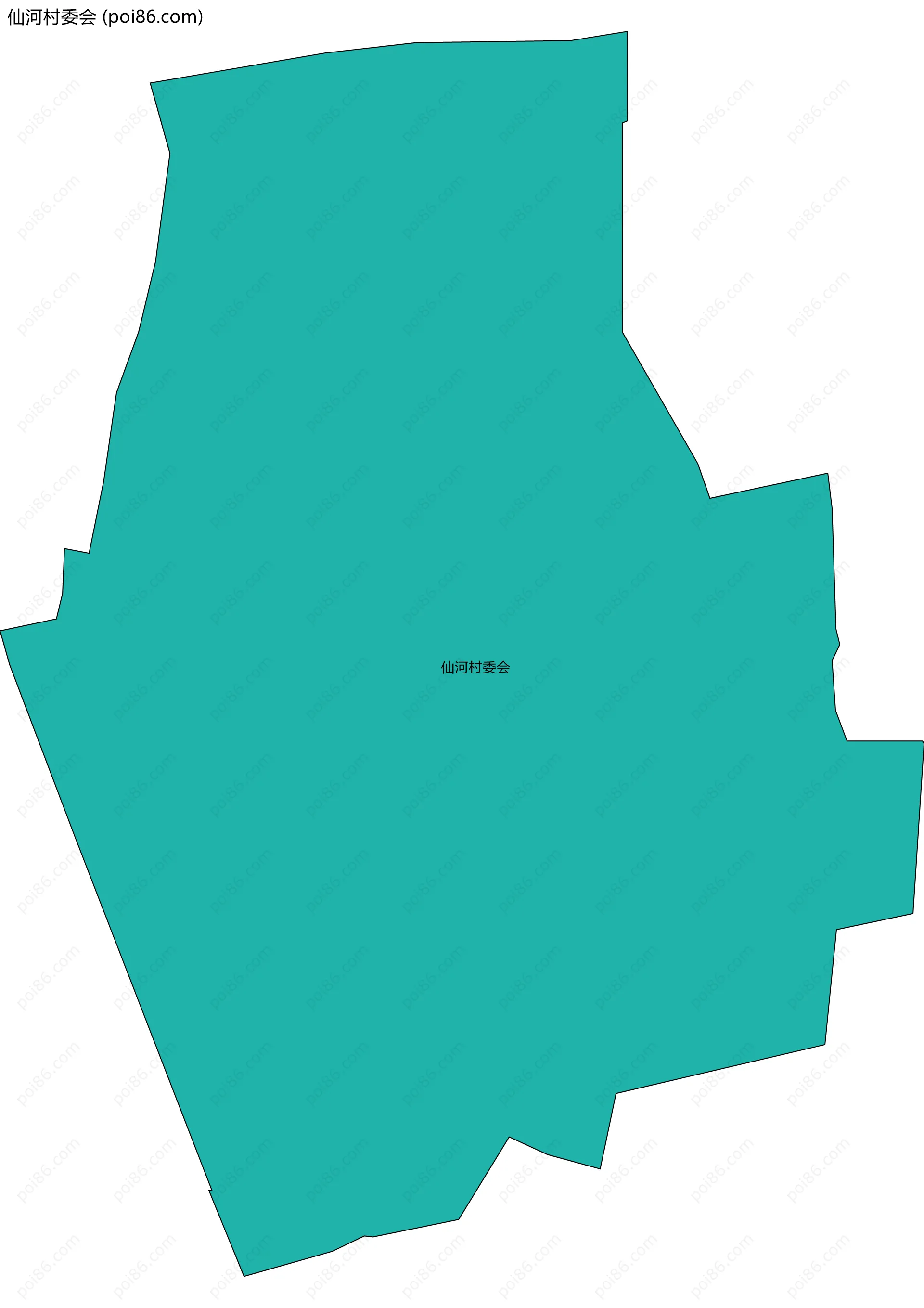 仙河村委会边界地图
