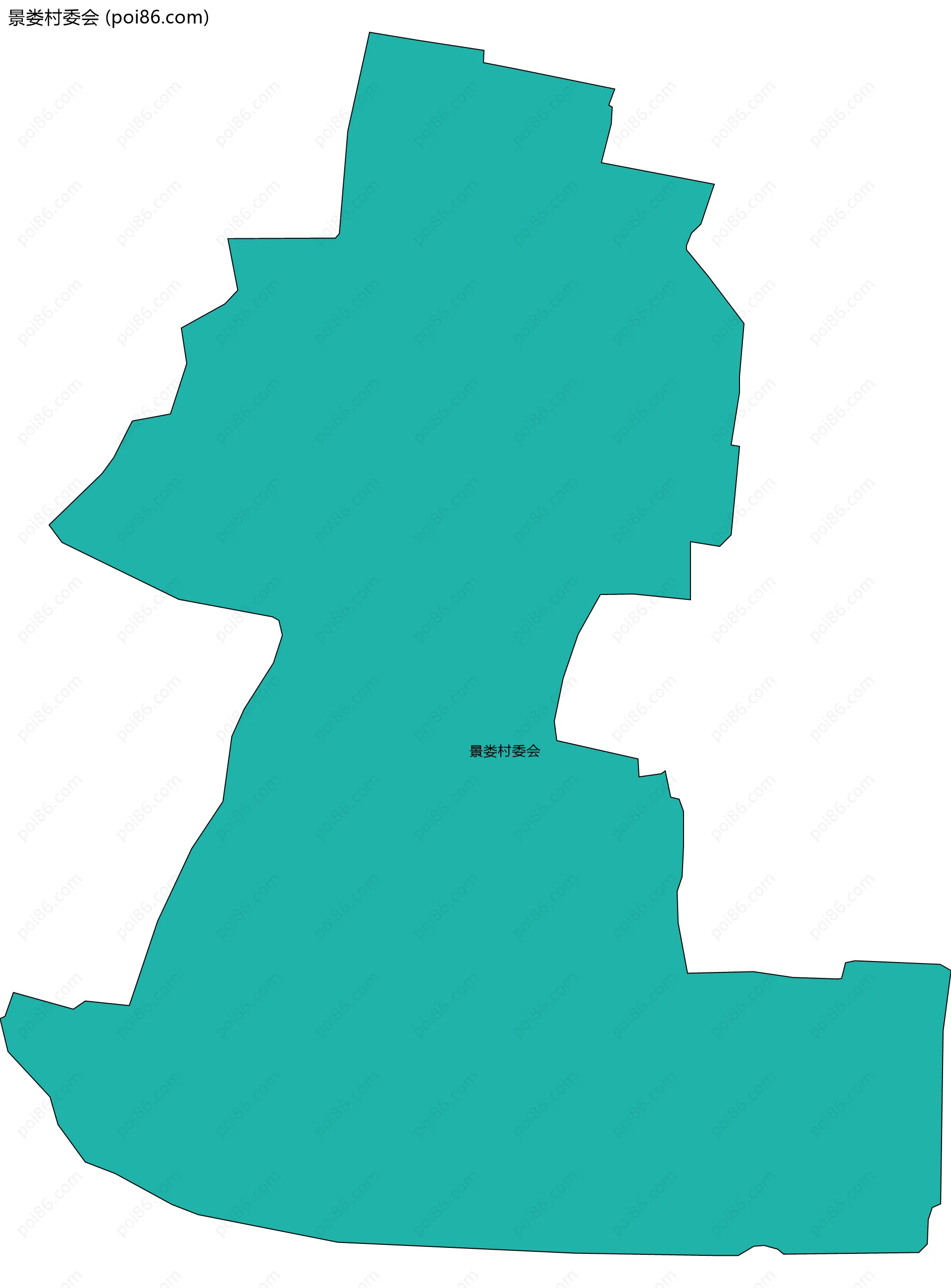 景娄村委会边界地图