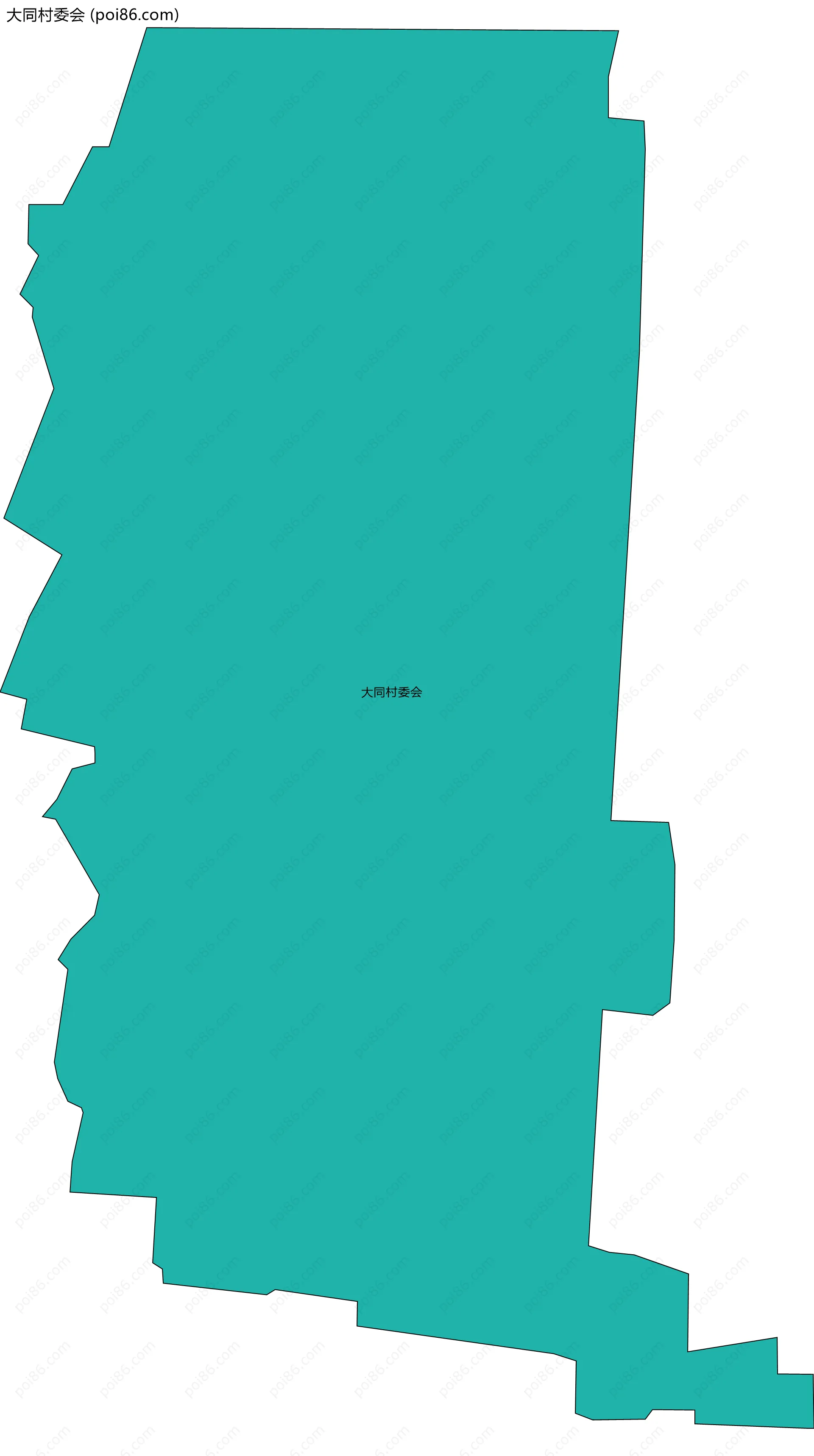 大同村委会边界地图