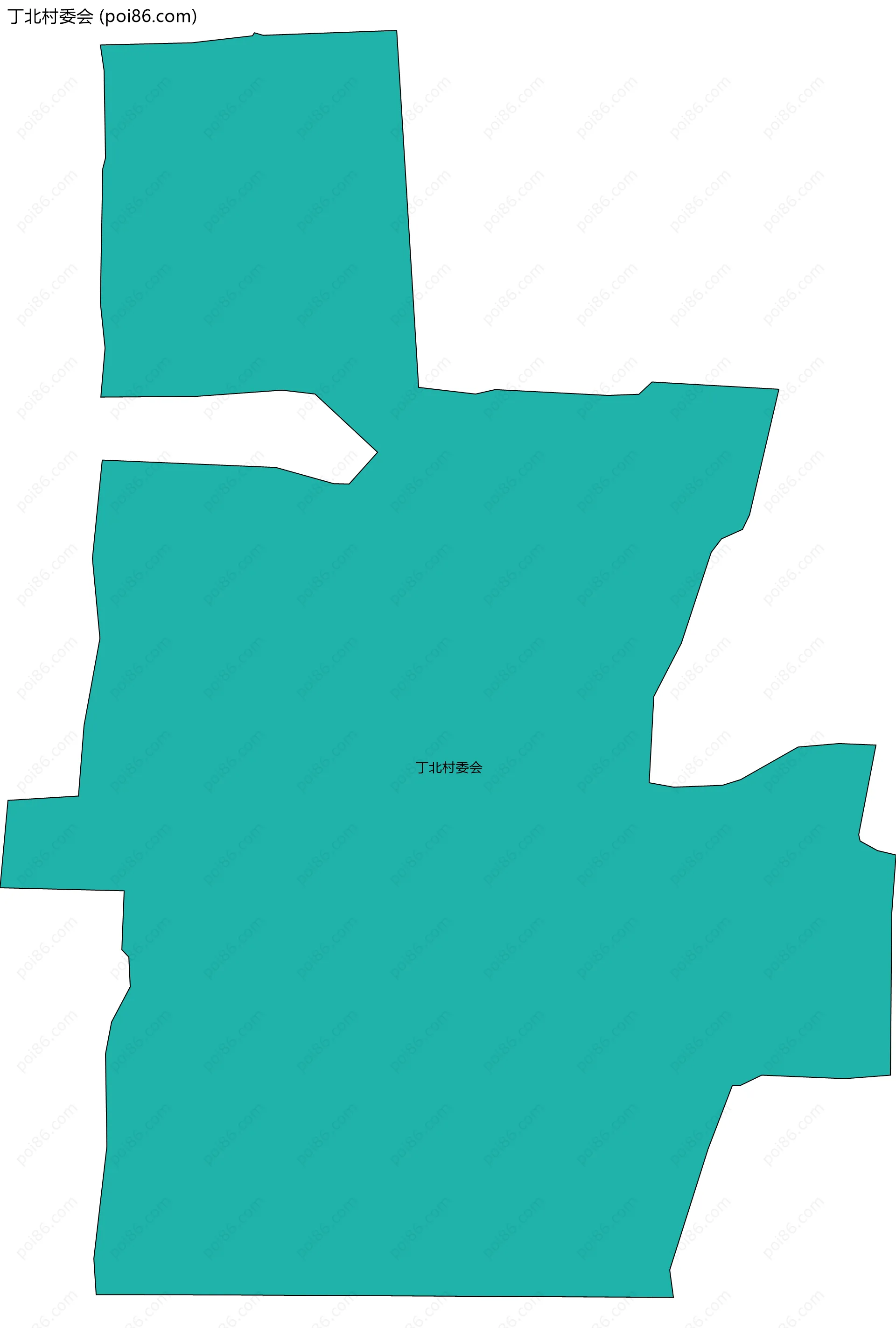 丁北村委会边界地图