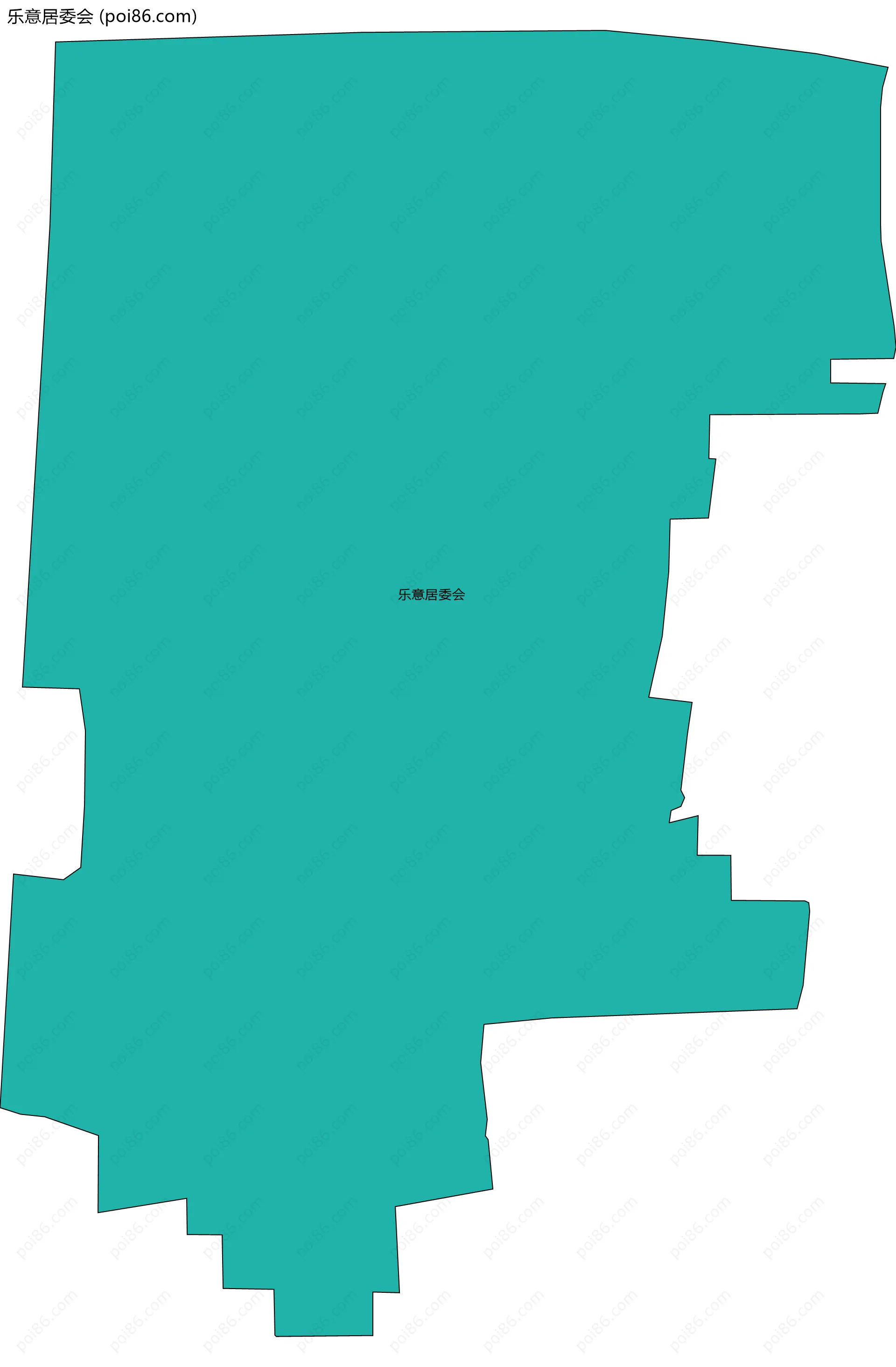乐意居委会边界地图