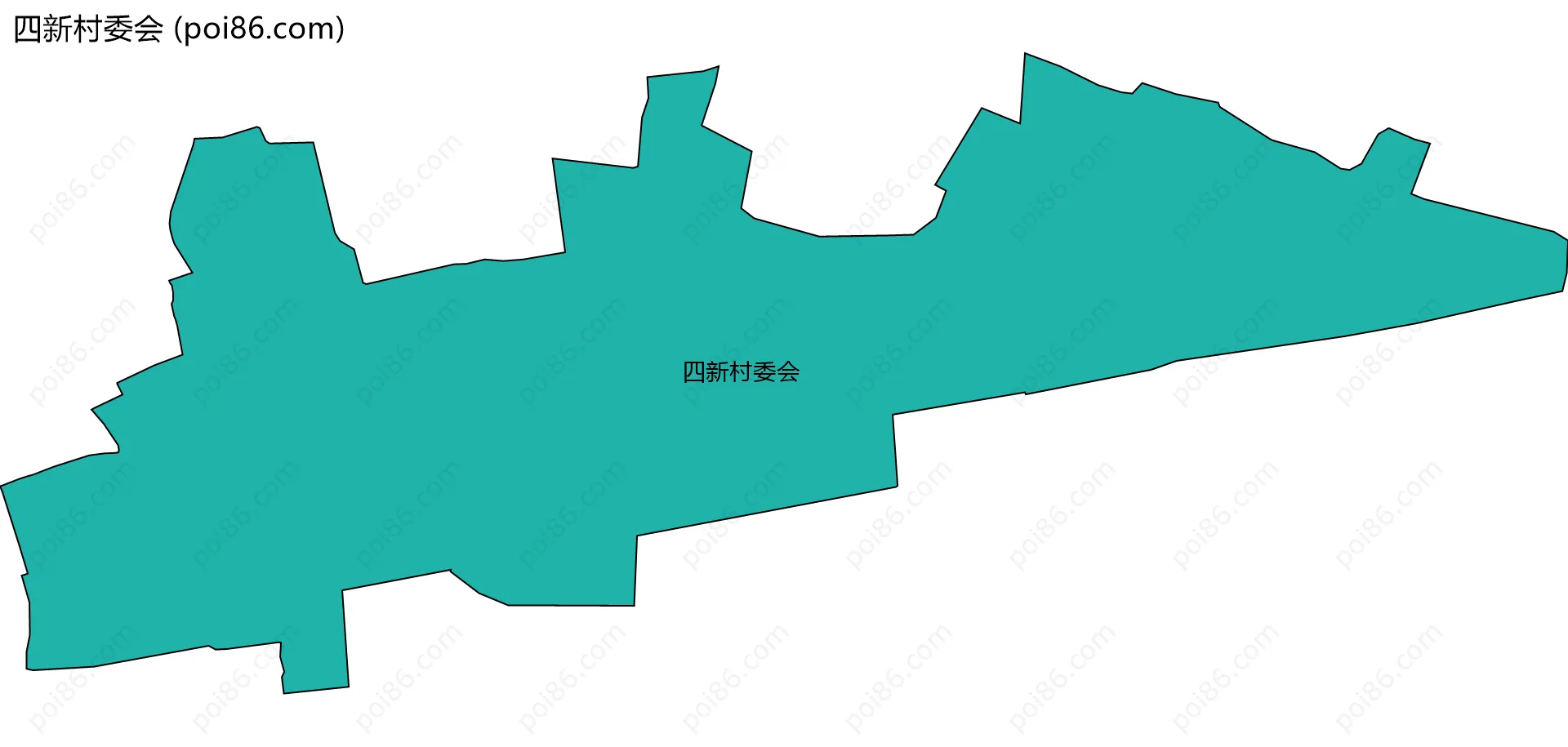 四新村委会边界地图