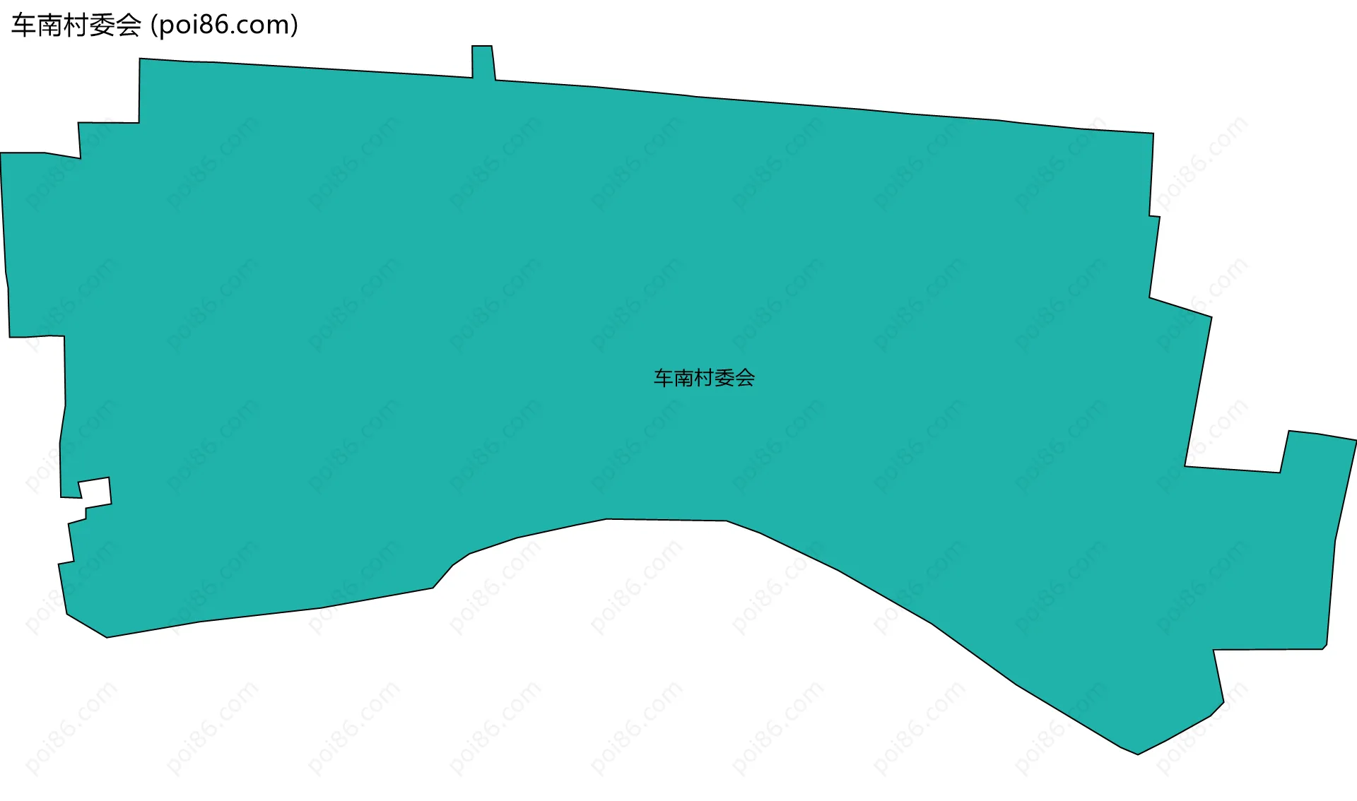车南村委会边界地图