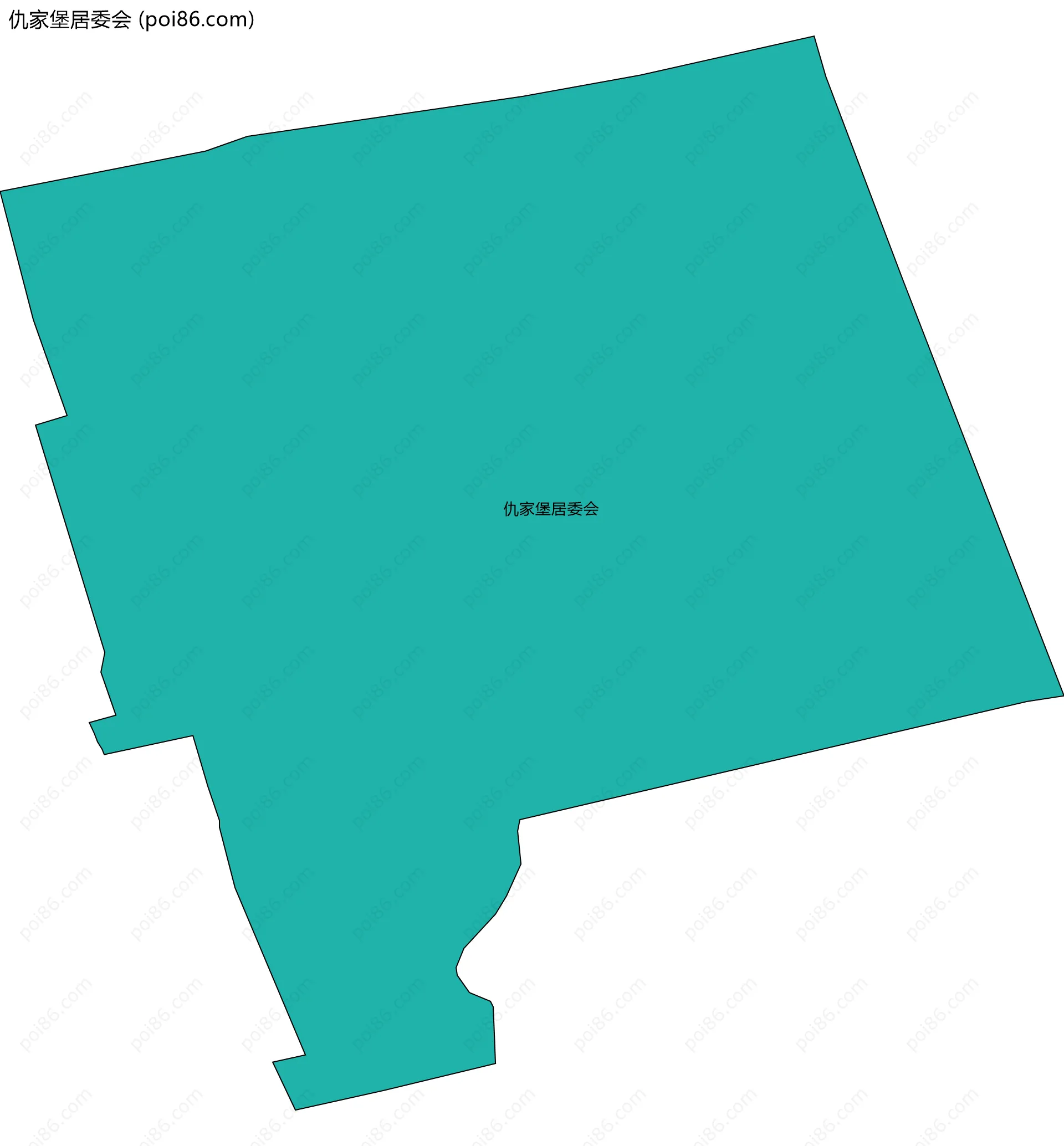 仇家堡居委会边界地图