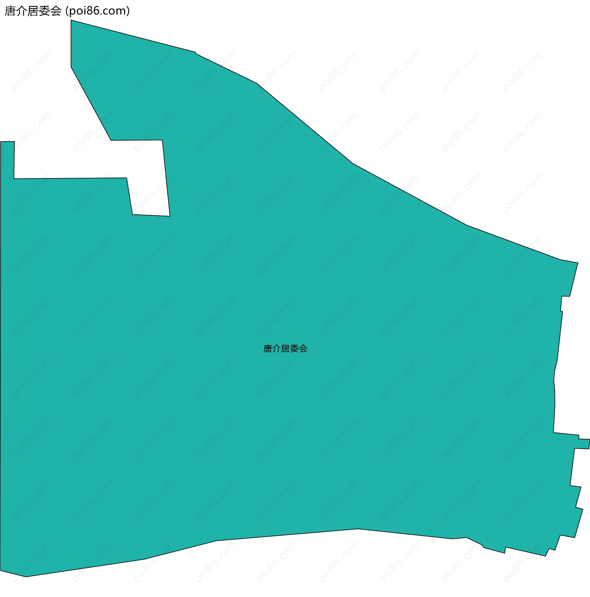 唐介居委会边界地图