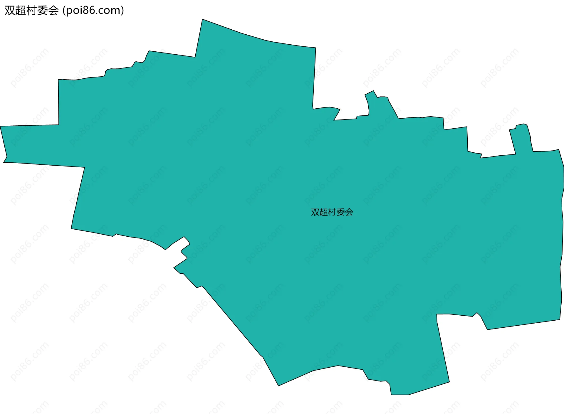 双超村委会边界地图