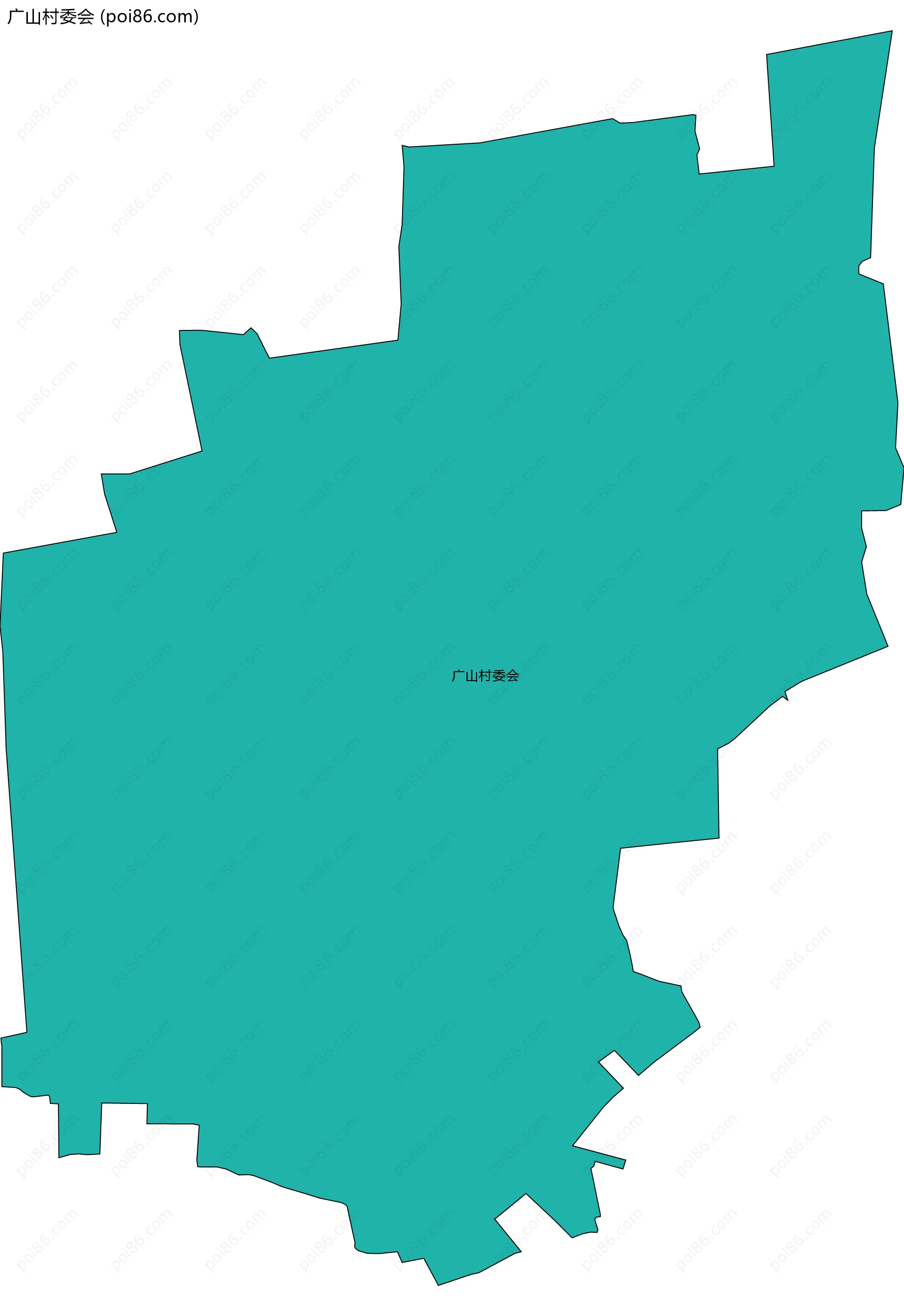 广山村委会边界地图