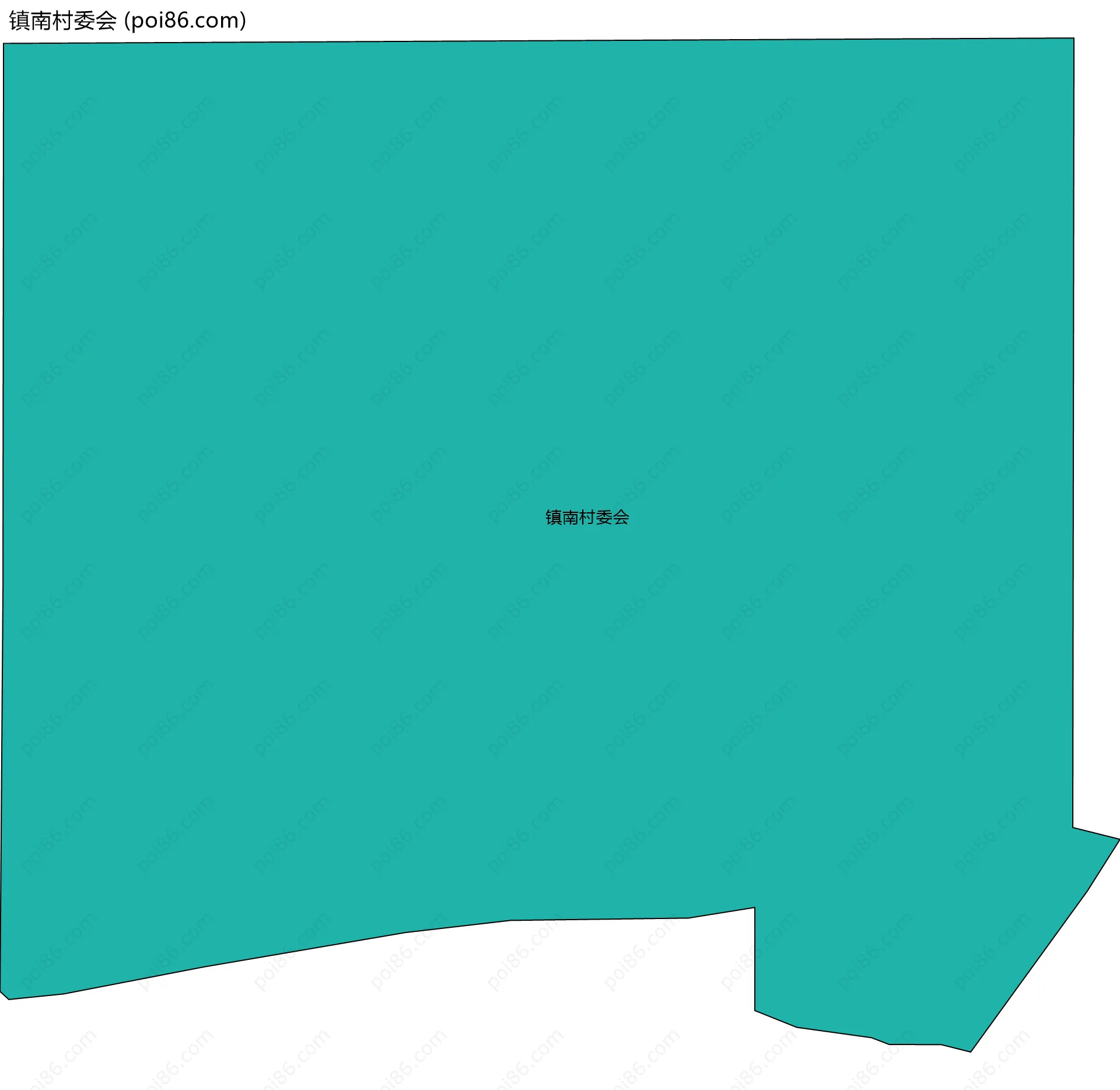 镇南村委会边界地图