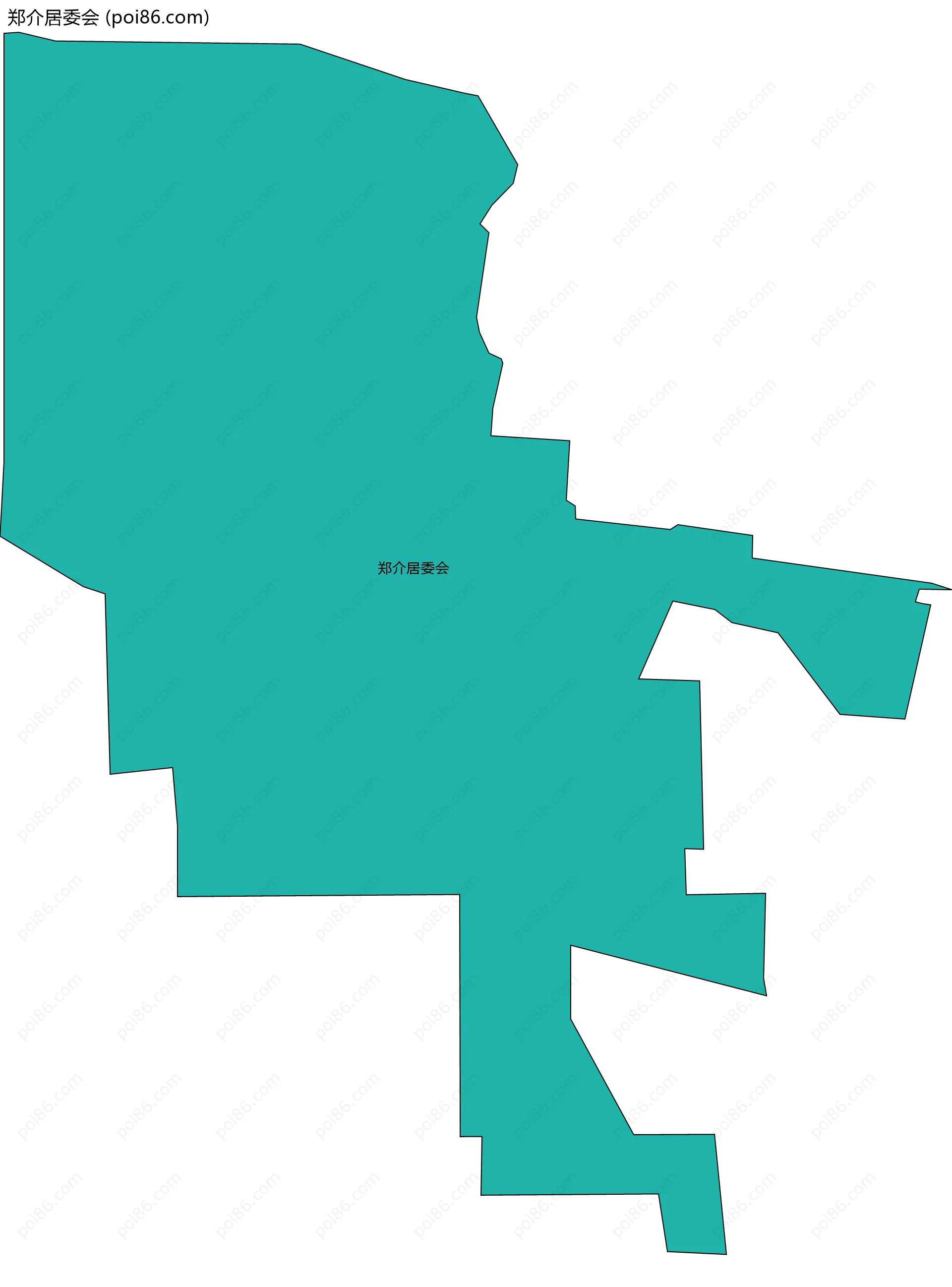郑介居委会边界地图