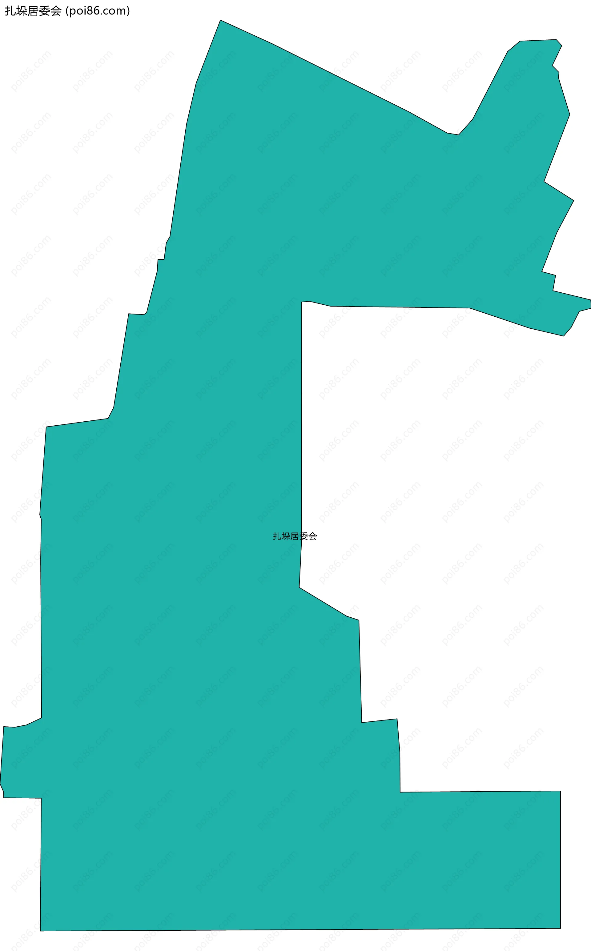 扎垛居委会边界地图