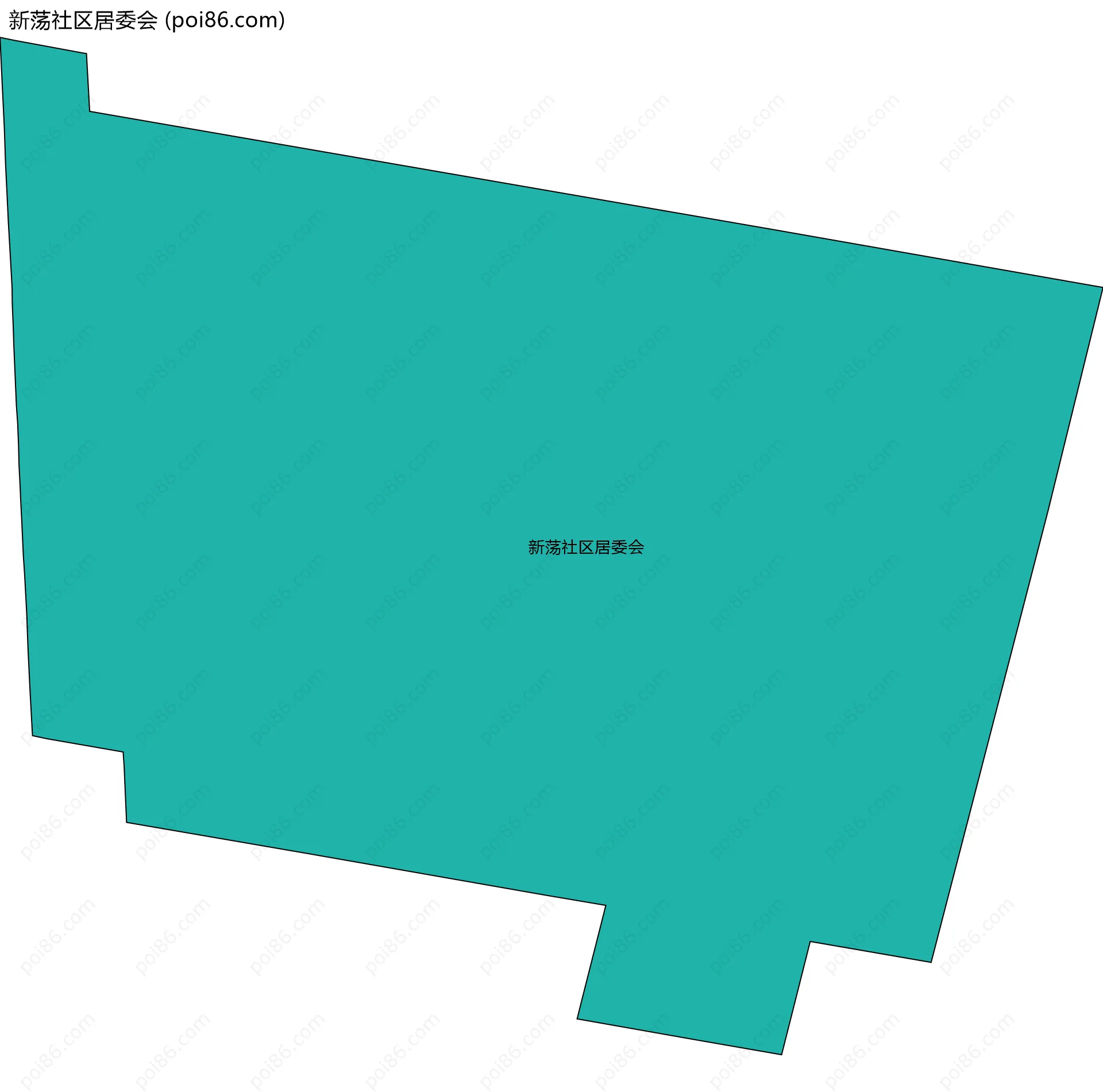 新荡社区居委会边界地图