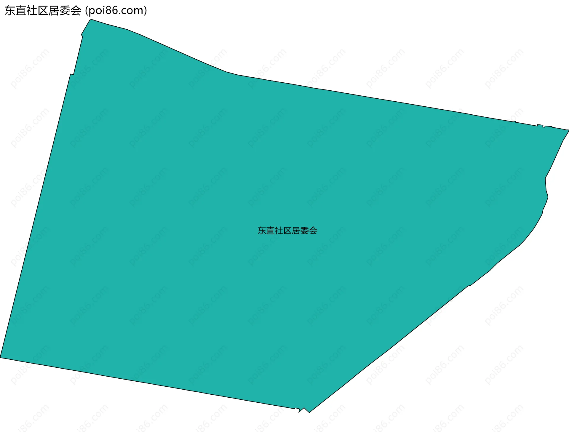 东直社区居委会边界地图