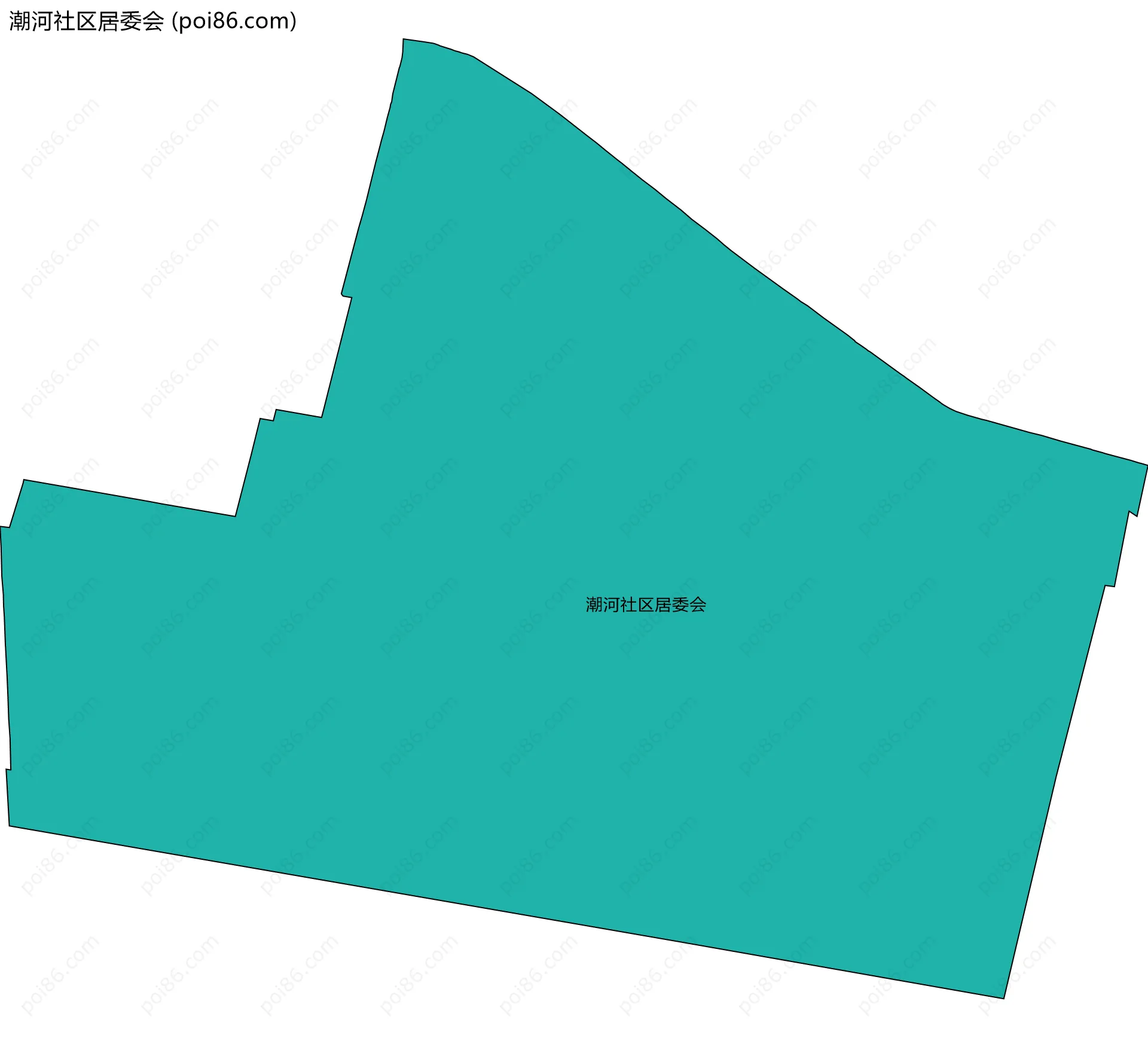潮河社区居委会边界地图