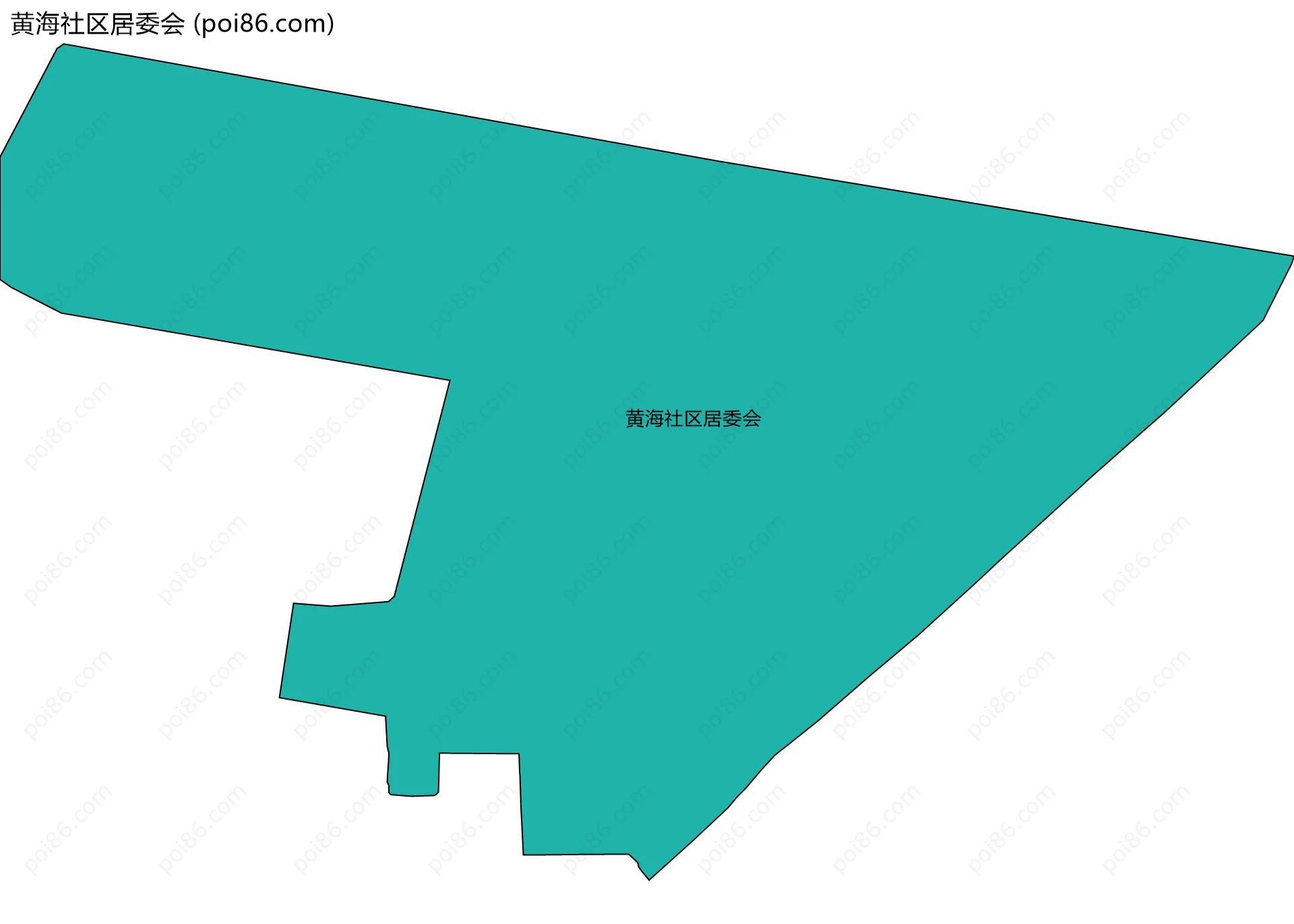 黄海社区居委会边界地图