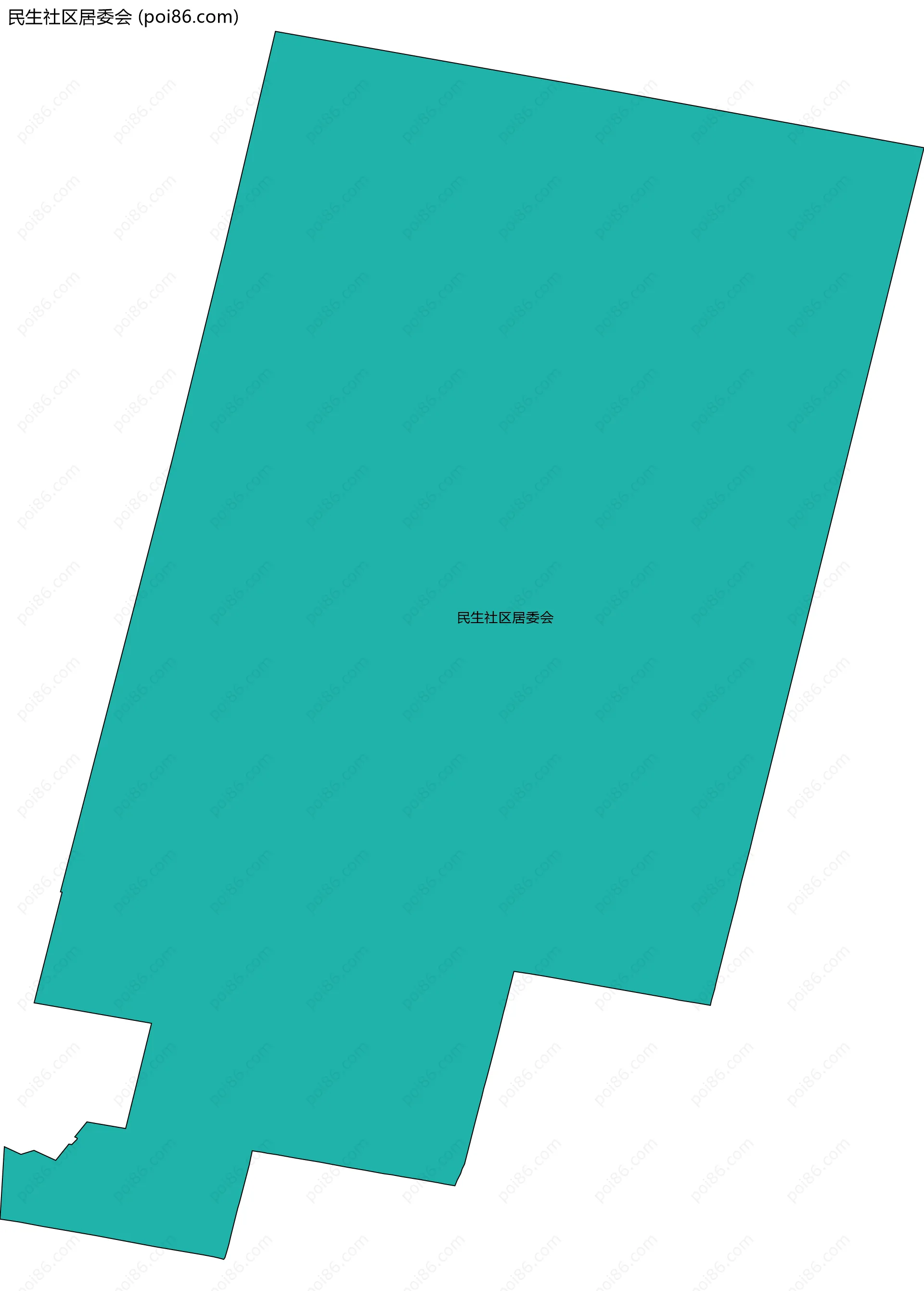 民生社区居委会边界地图