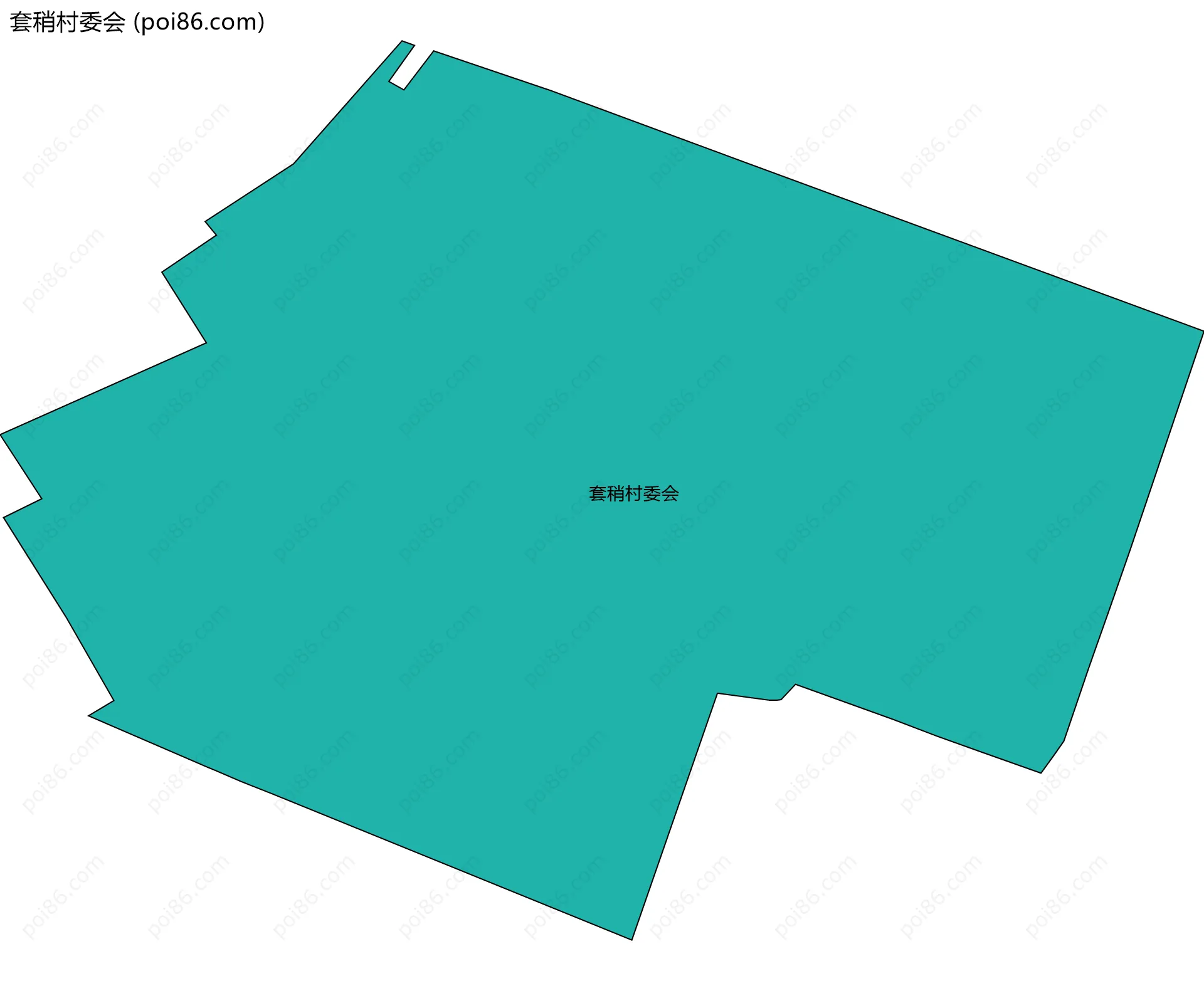 套稍村委会边界地图