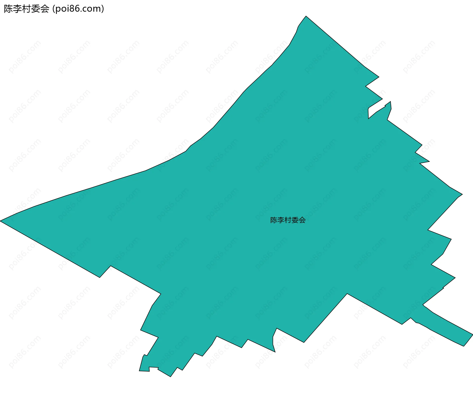陈李村委会边界地图