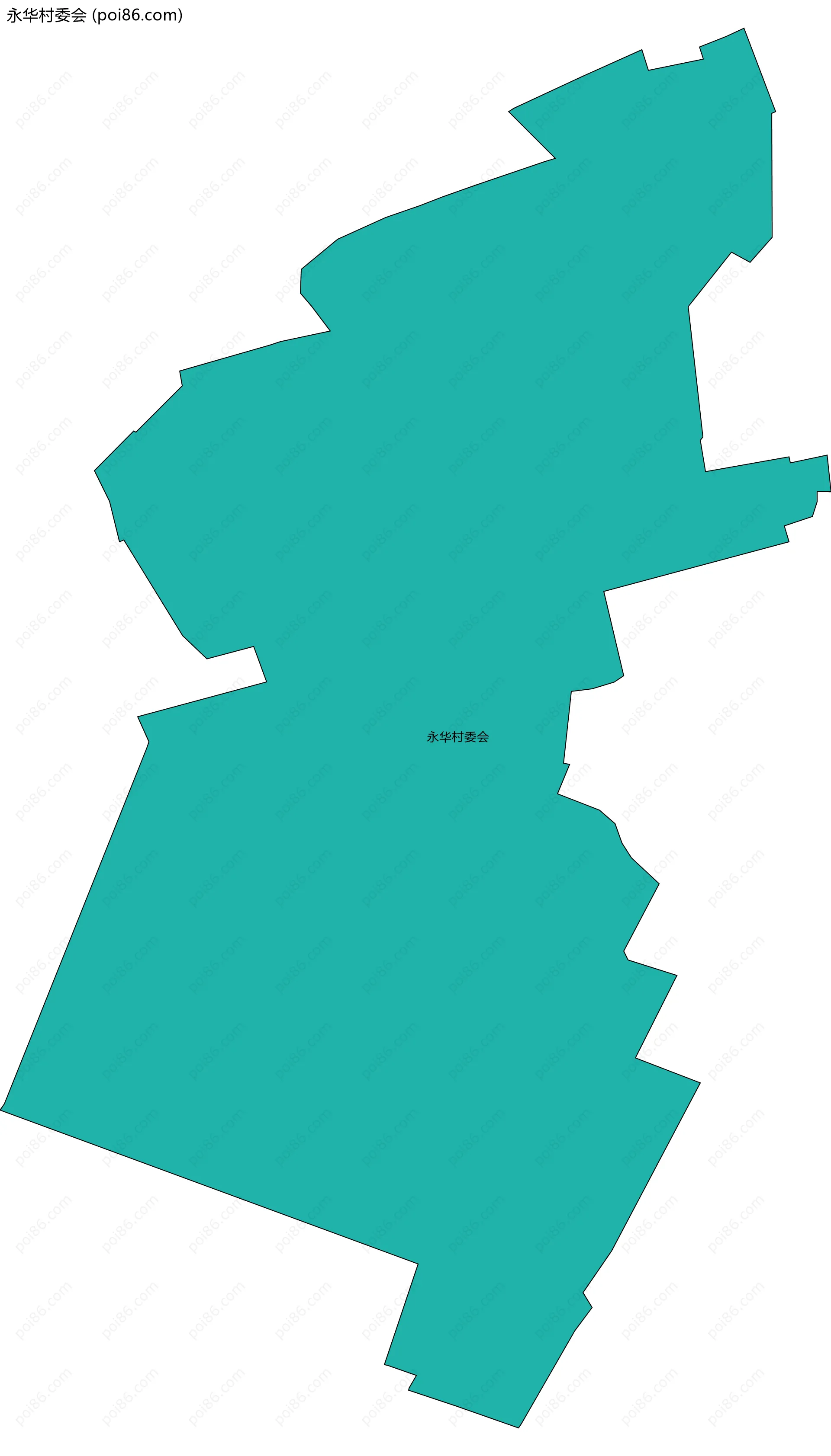 永华村委会边界地图