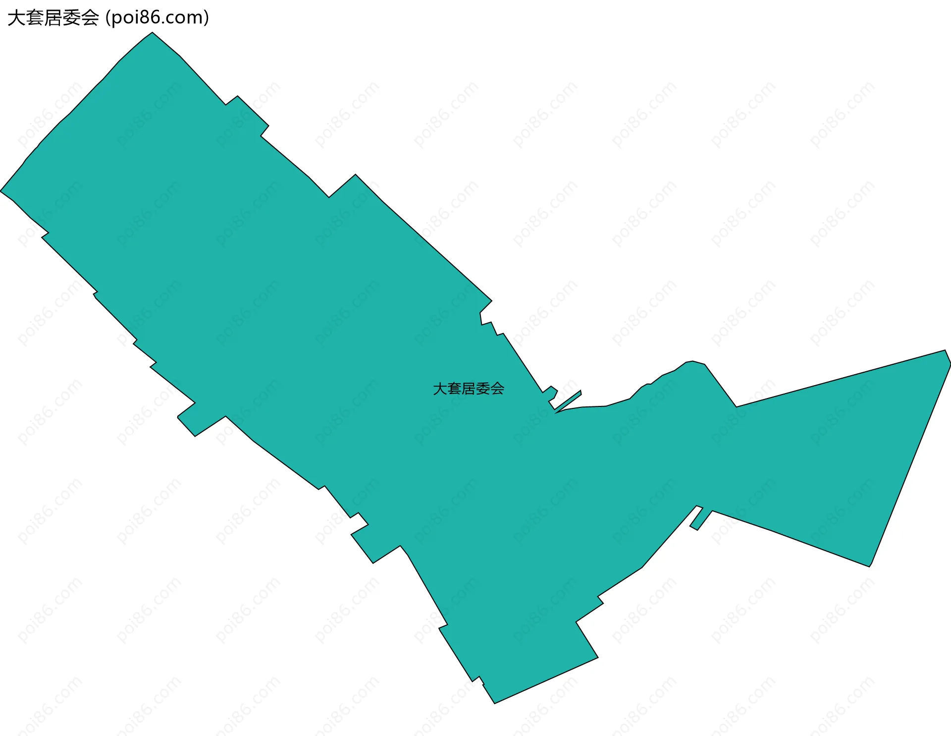 大套居委会边界地图