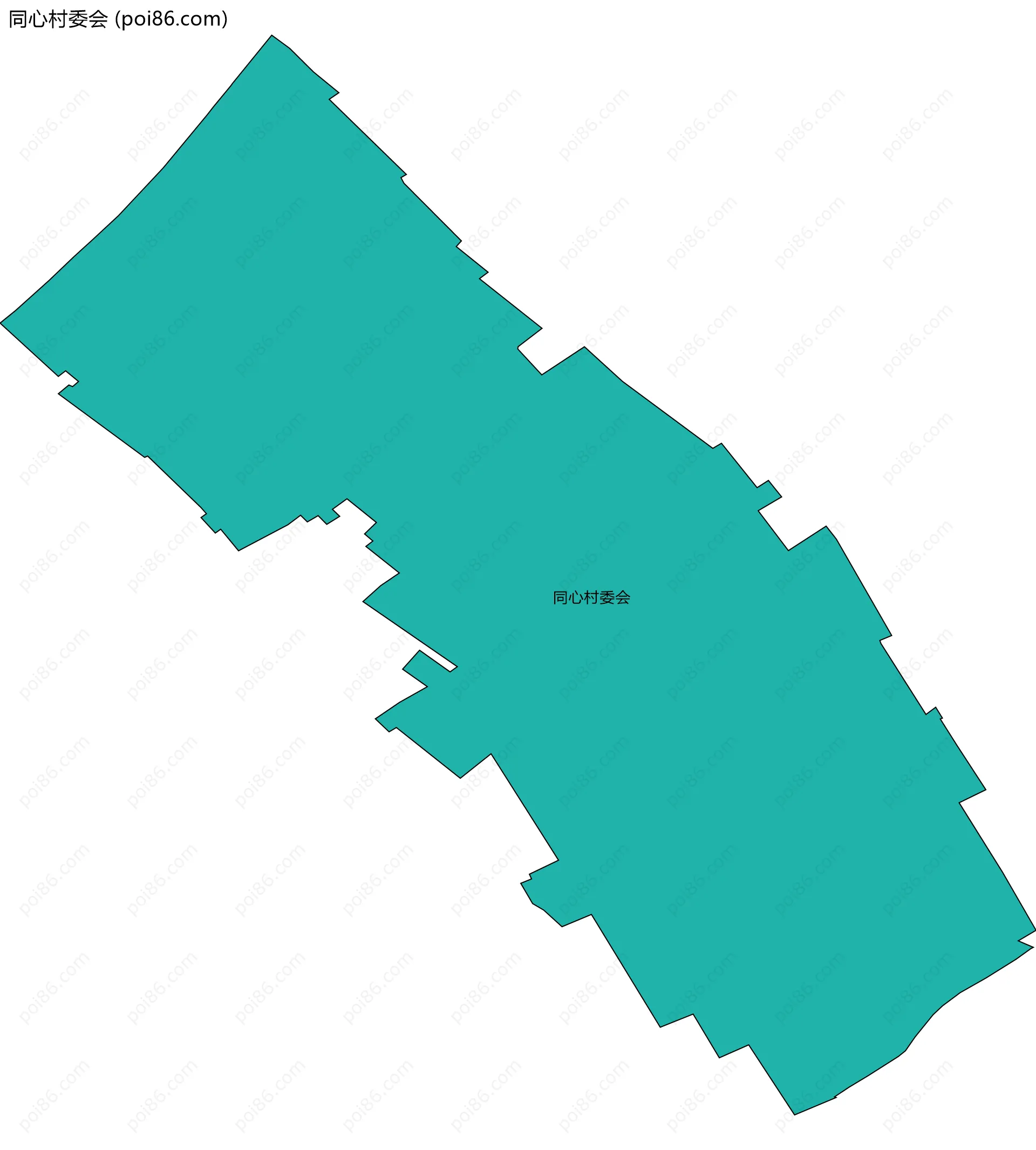 同心村委会边界地图