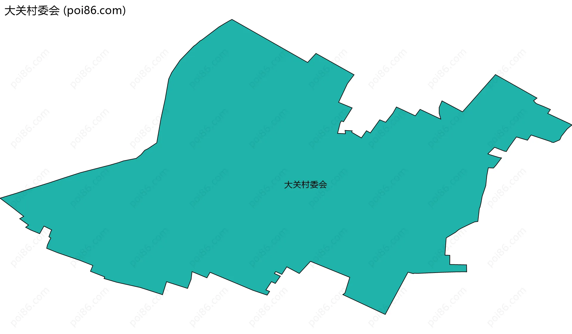 大关村委会边界地图