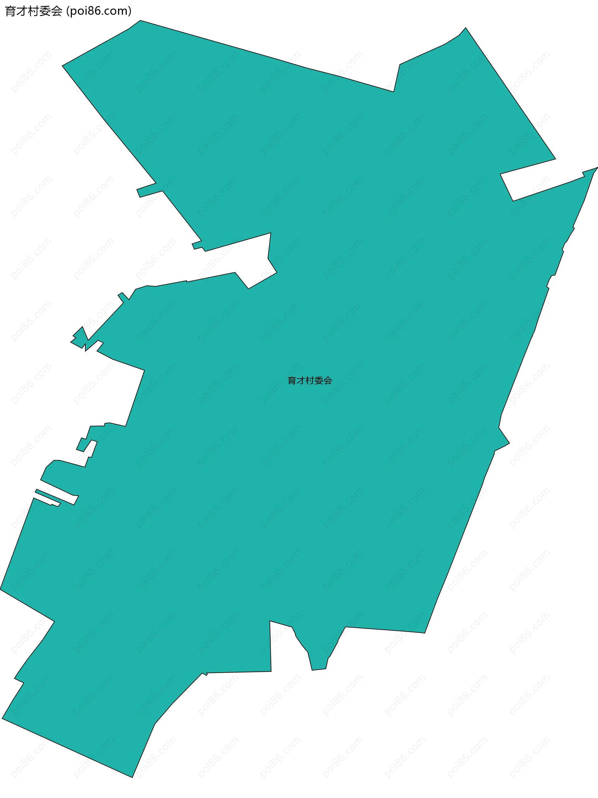 育才村委会边界地图