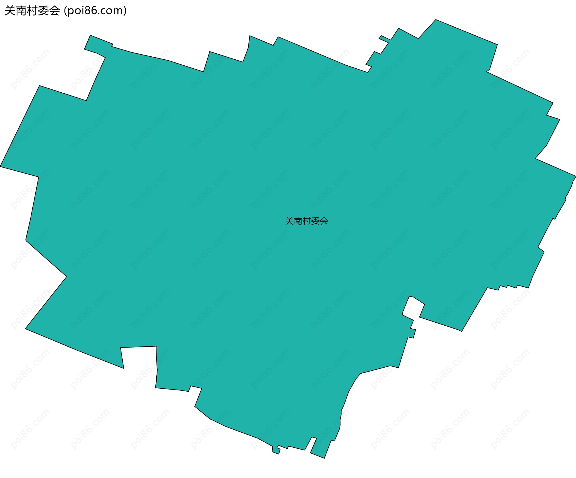 关南村委会边界地图