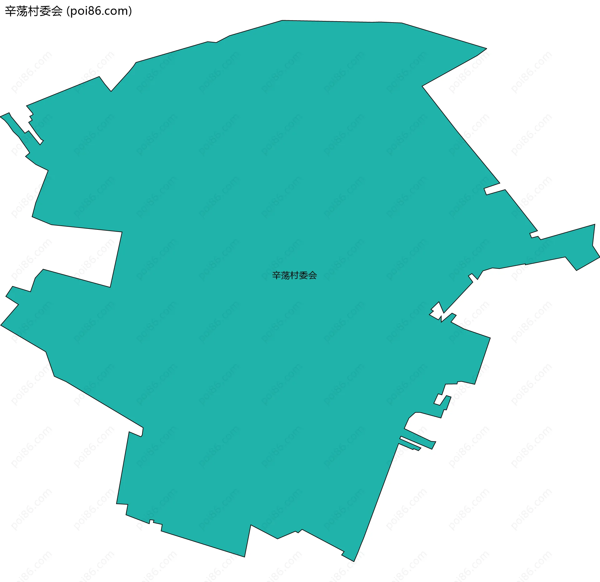 辛荡村委会边界地图